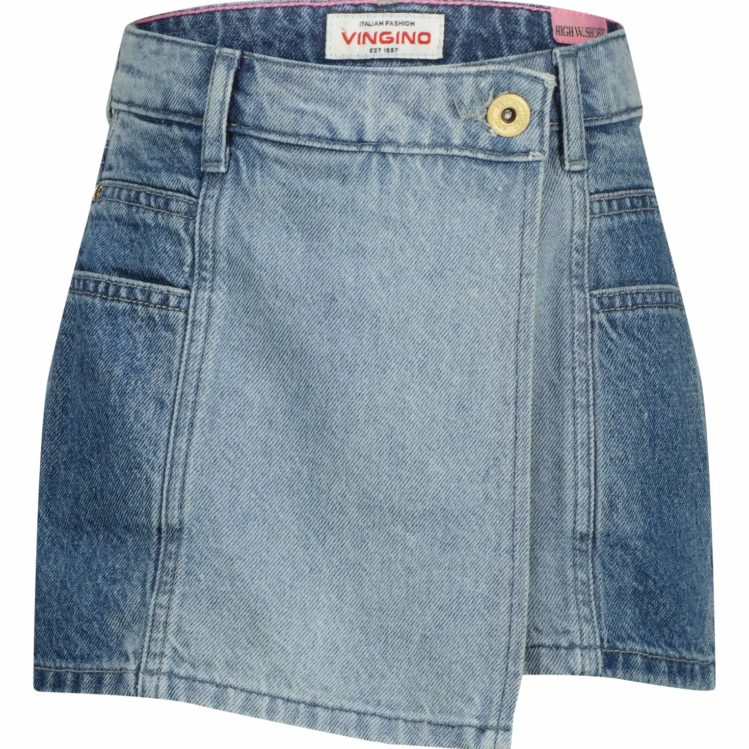 Vingino Dziewczęce dżinsy Daniela, Mid Blue Wash, 12 Lata