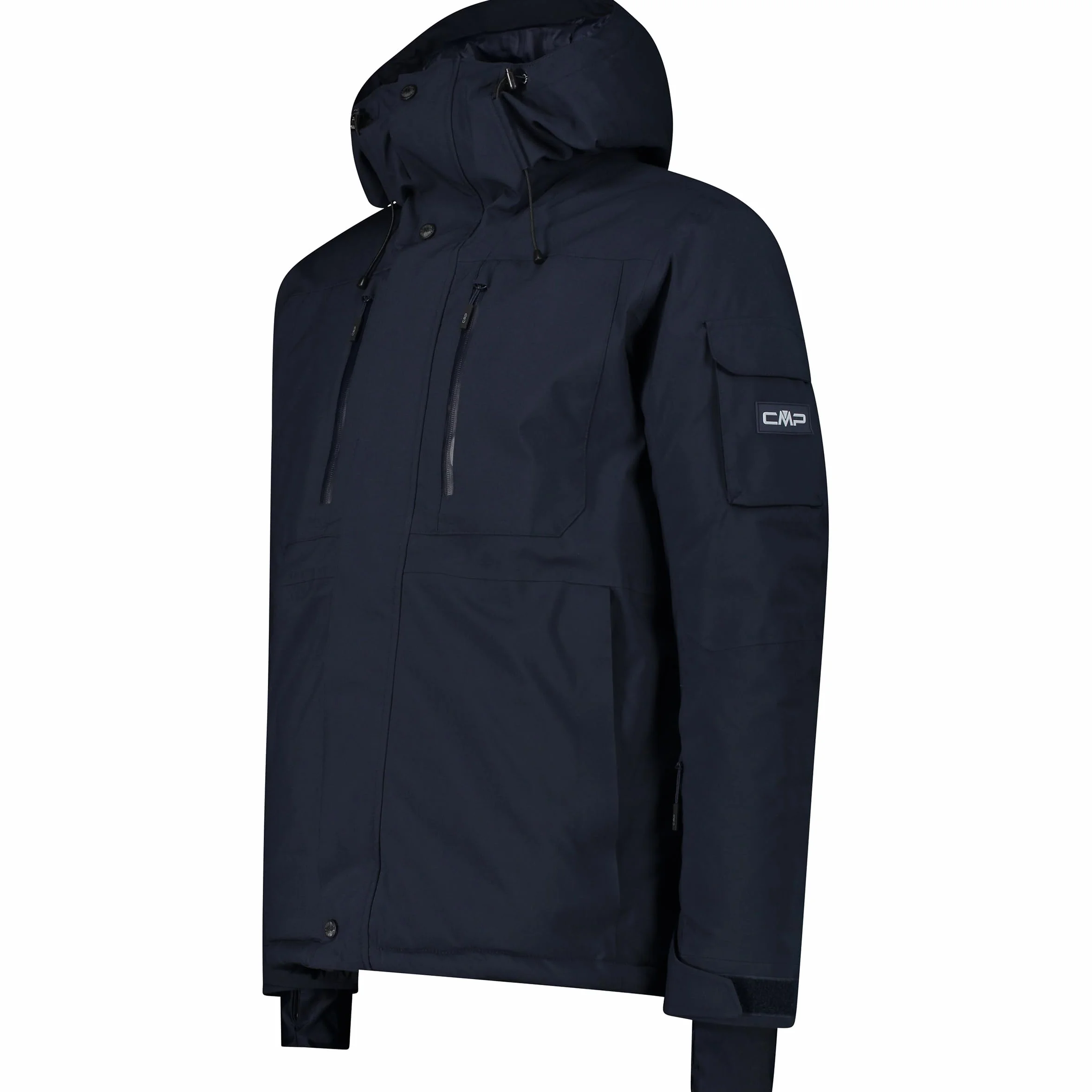 CMP Kurtka narciarska z kapturem Black Blue 56