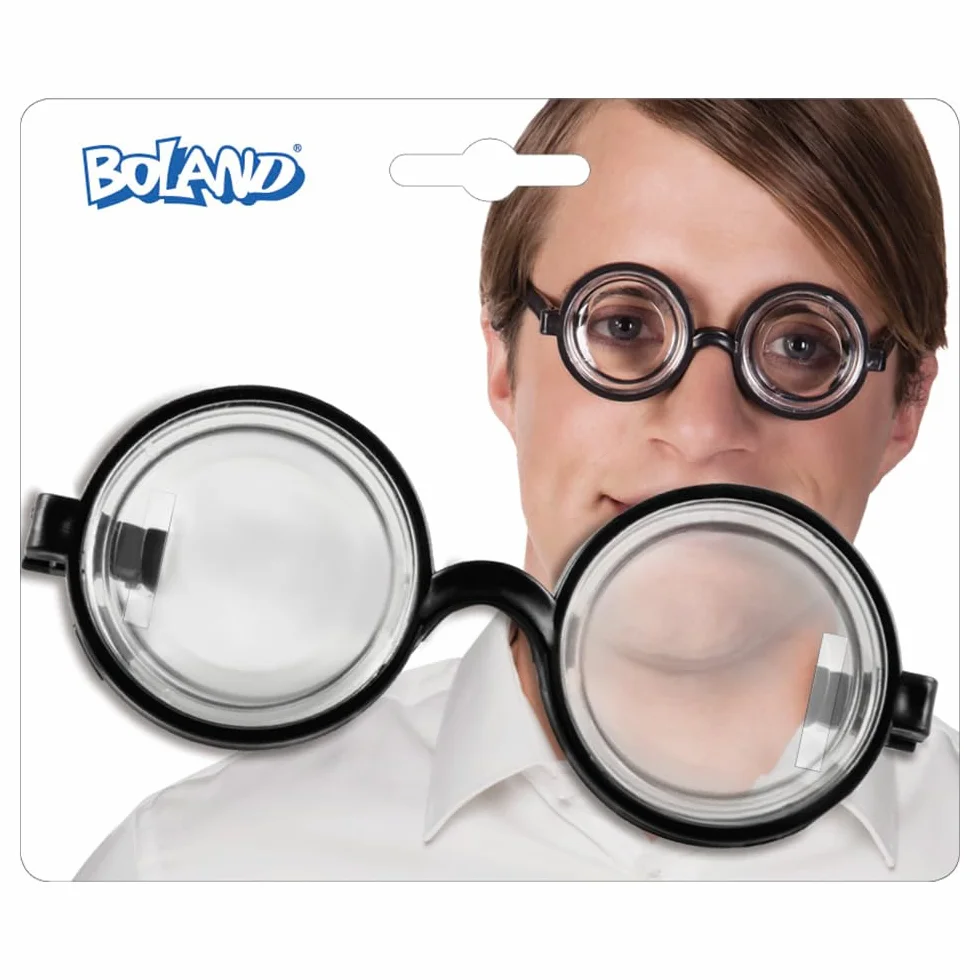 Boland DY10131775 - Zestaw 3 kujonów, sympatyczny kujon, specjalista idiota, dziwak, karnawaB, bal przebieraDców, przebranie, dodatek