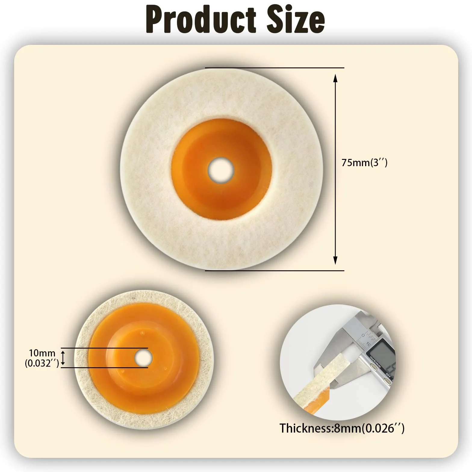 10 sztuk 75 mm tarcza polerska szlifierka kątowa wełna tarcza polerska flex tarcza polerska wełna nasadka do szlifierki kątowej narzędzie do polerowania szkła, stali nierdzewnej, ceramiki, samochodu
