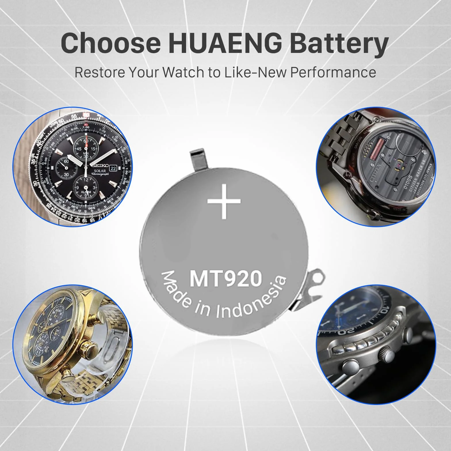 Akumulator zamienny do Panasonic 3023.24T, kompatybilny z Seiko Kalibers V174, V172, V175 - idealny do zegarków Casio zasilanych energią słoneczną, 3023-24T MT920