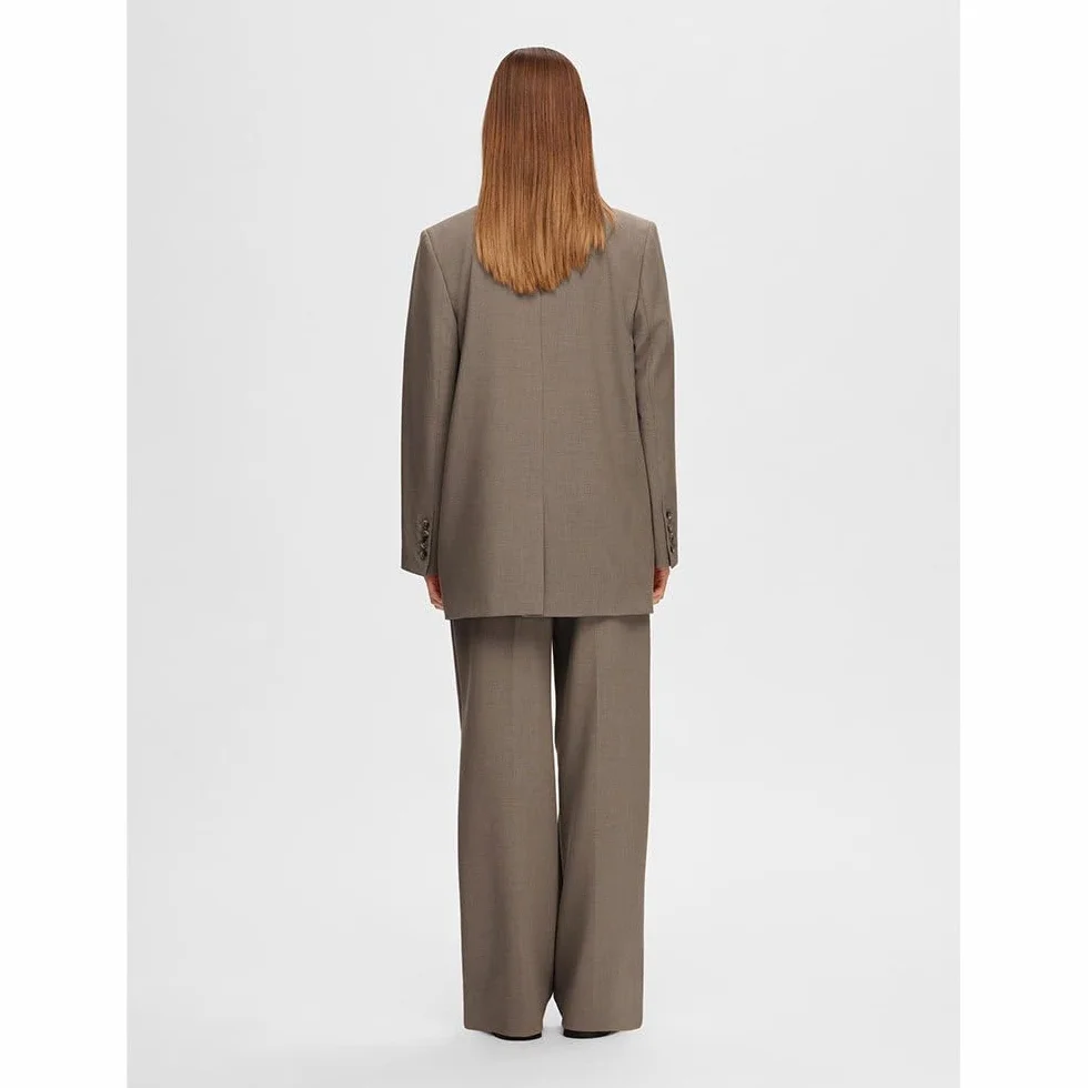 SELECTED FEMME Bluzka Kobiety Slfrita Ls Relaxed Blazer Camel Mel Noos