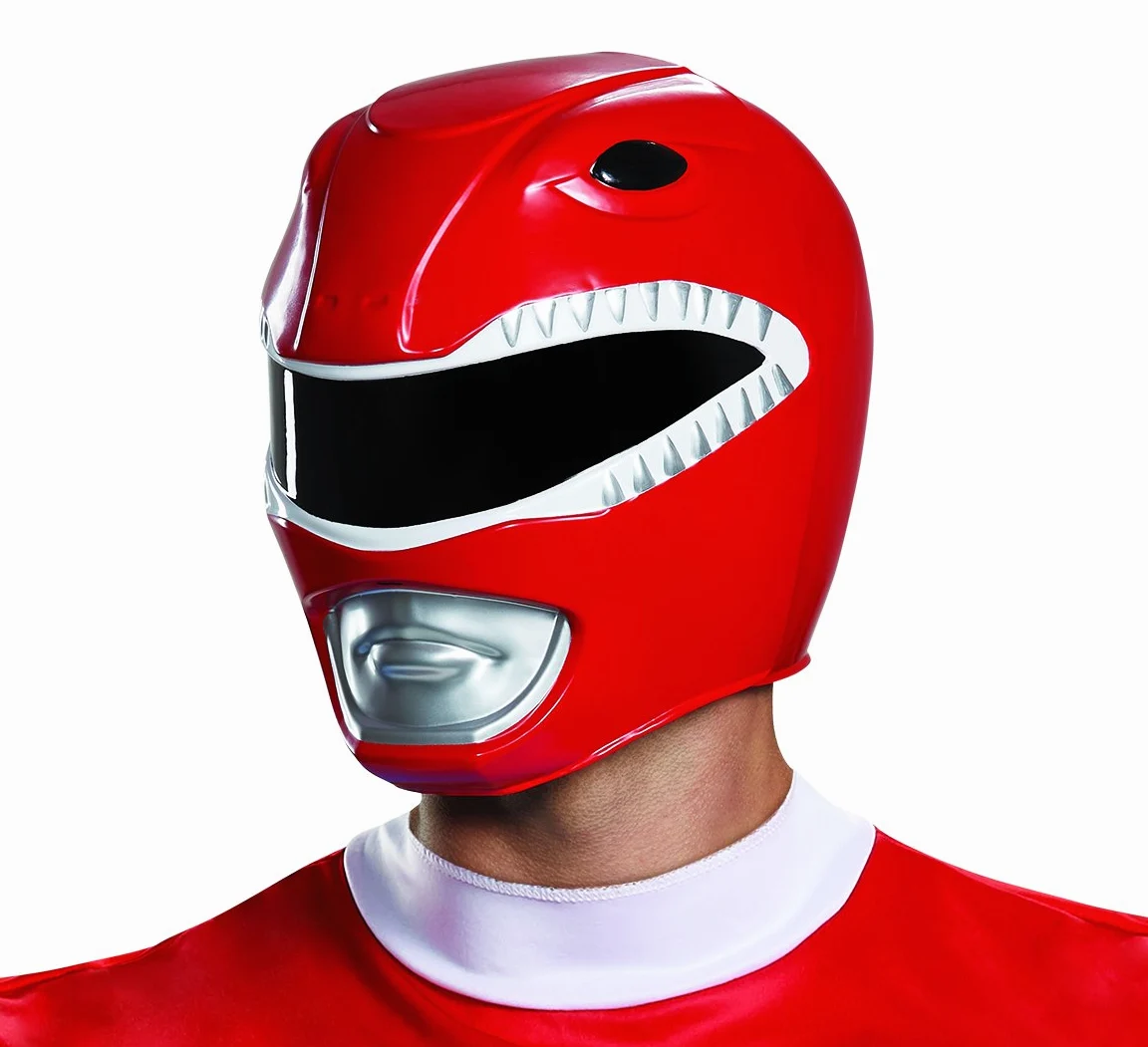Disguise Męski kask dla dorosłych Czerwony Ranger