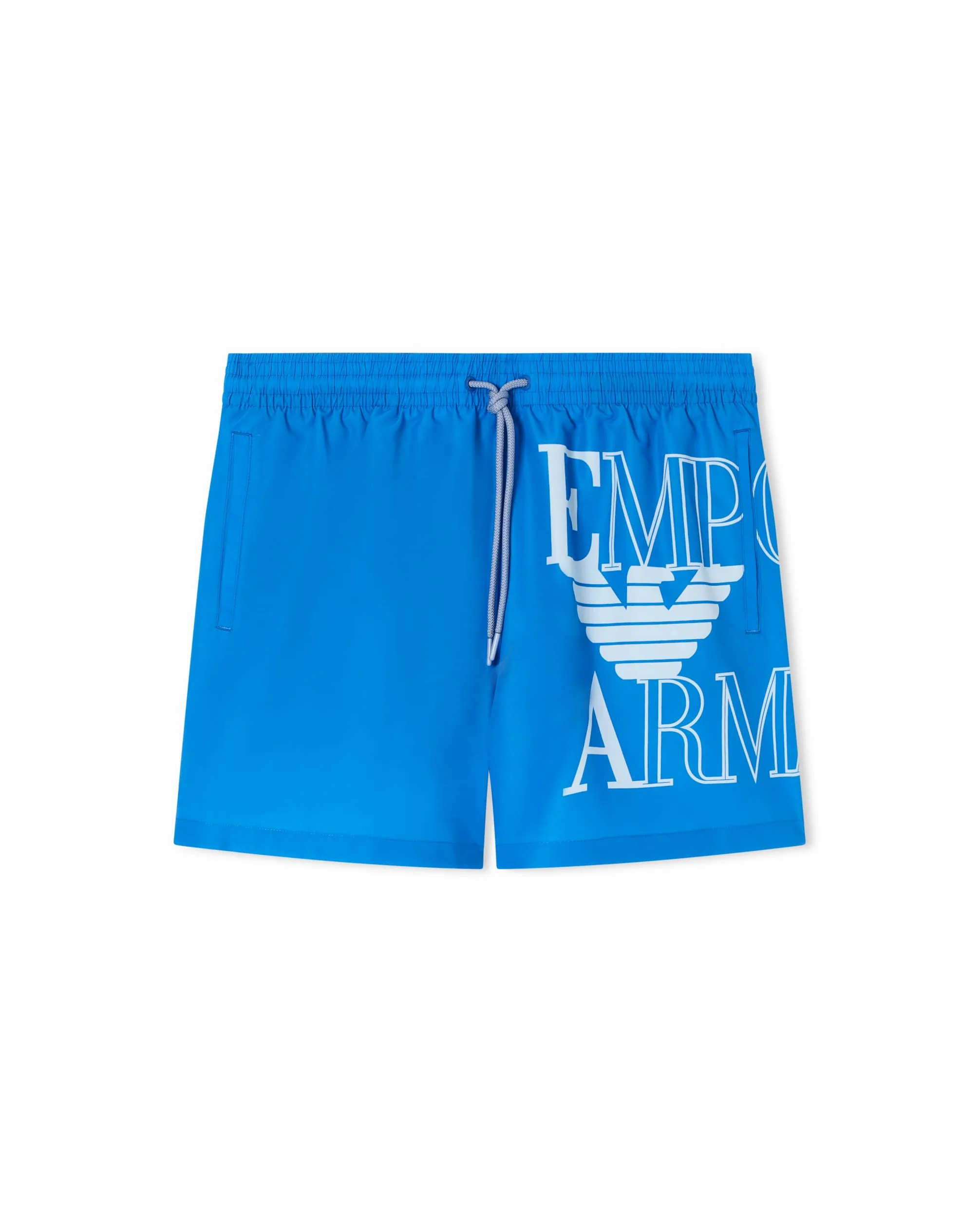 EMPORIO ARMANI Męskie pogrubione logo bokserki niebieskie L