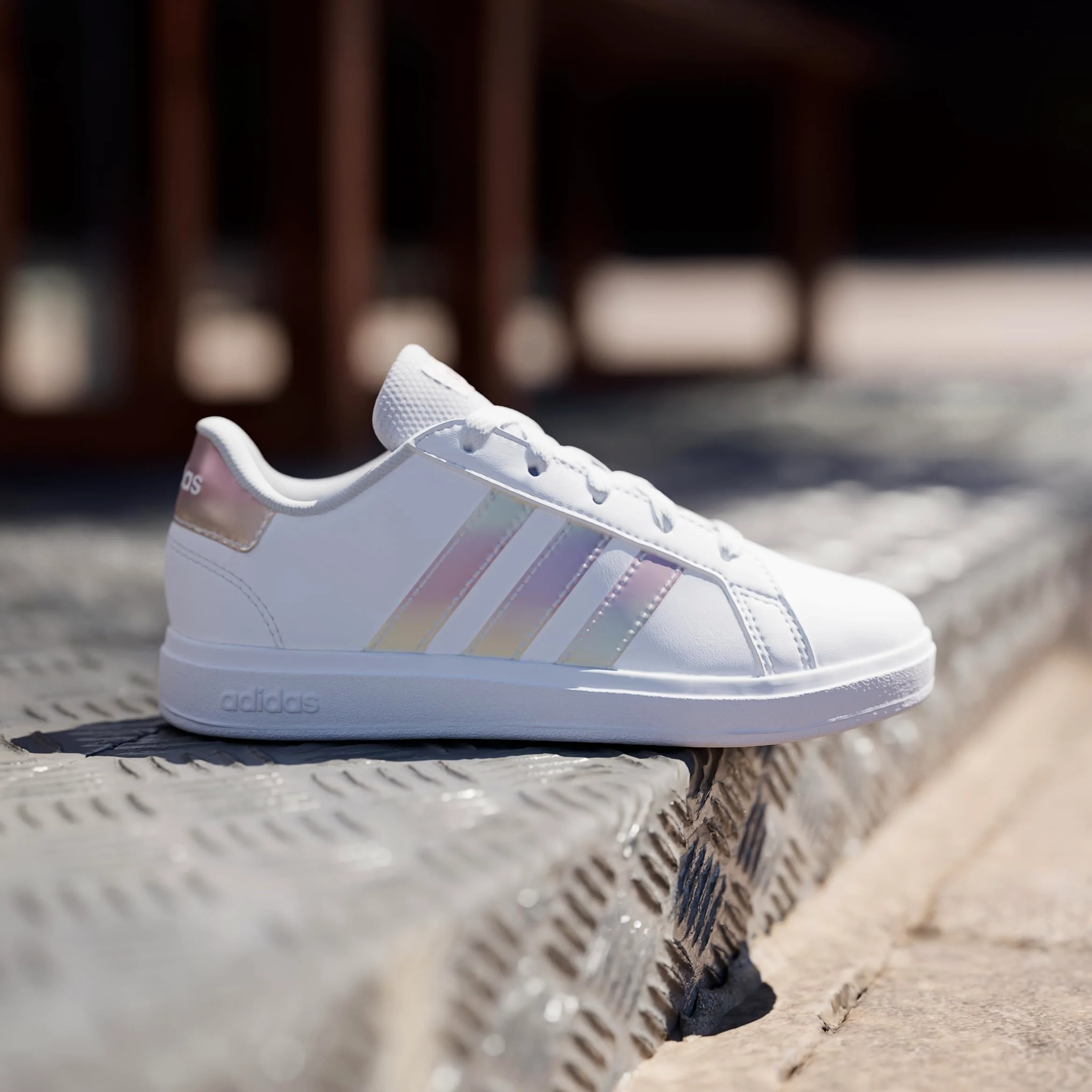 adidas Uniseks - dzieci Grand Court Lifestyle Lace Tennis ShoesButy tenisowe