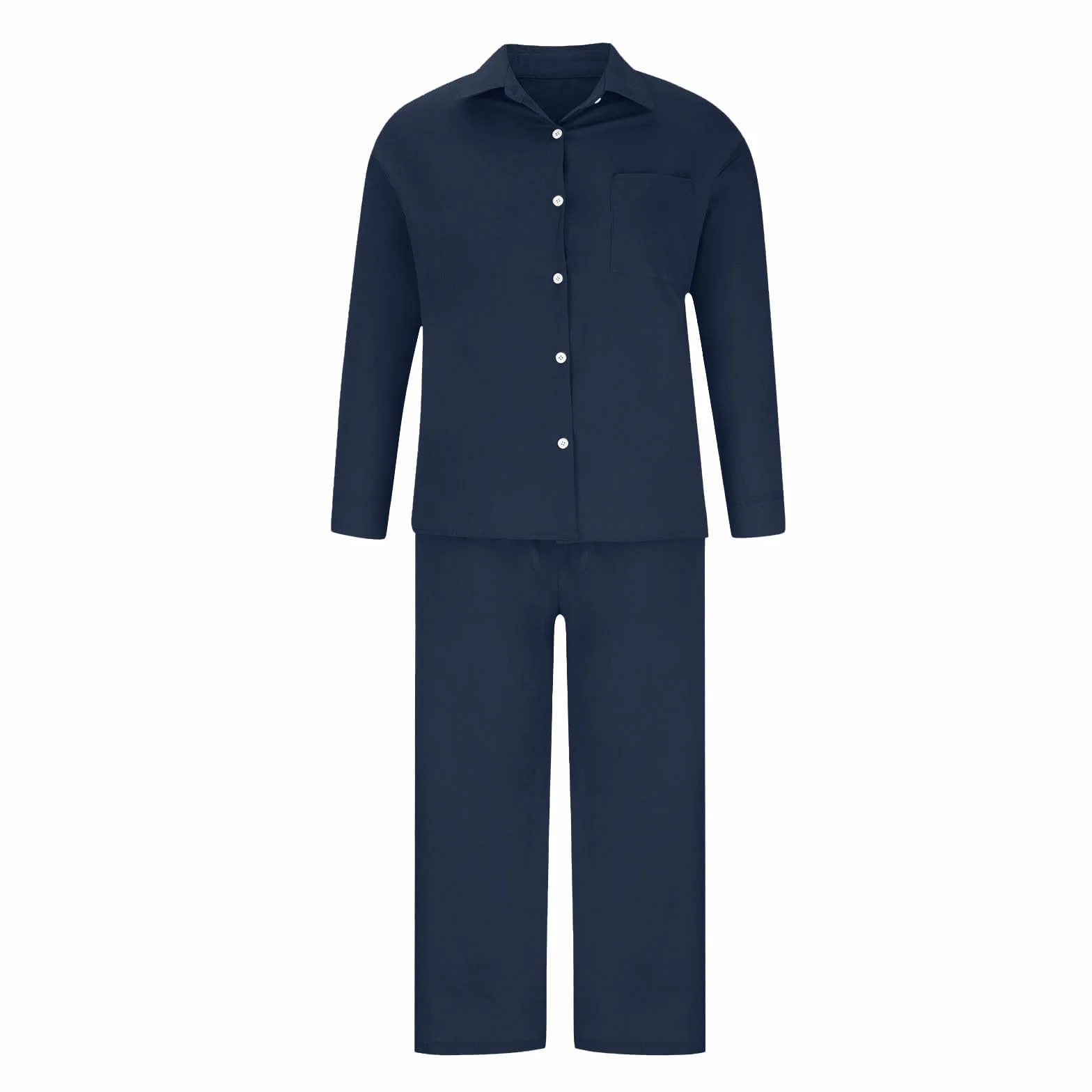 Damska koszula plus size 22 lniane co-Ord UK - letnia koszula z długim rękawem i spodnie z szerokimi nogawkami, damski 2-częściowy strój na plażę, wakacje, wyjścia, dresy wypoczynkowe