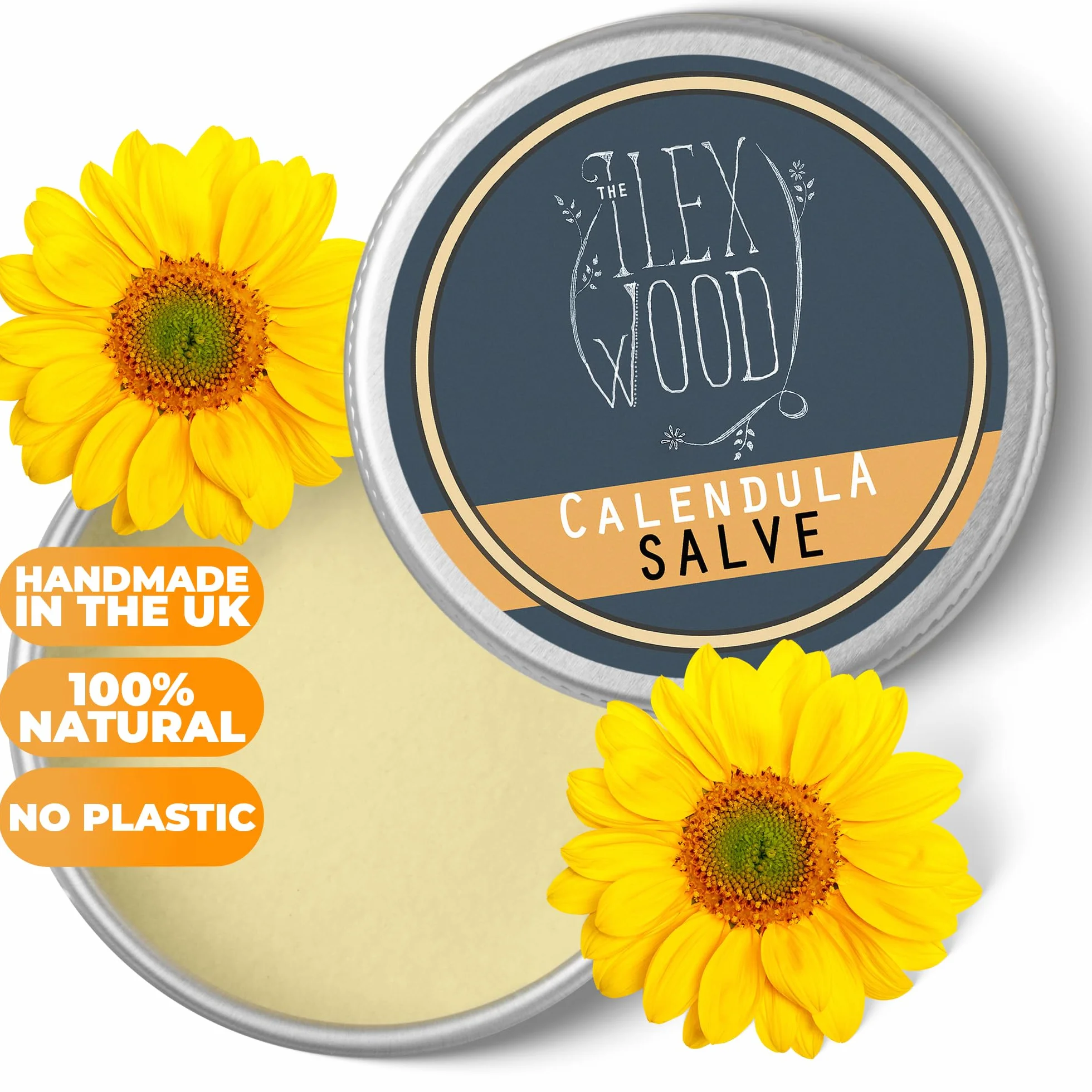 Nagietek salve - wszystkie naturalne balsamy, łagodzi wysypki, swędzenie, suchość skóry, wyprysk, spierzchnięte ręce -100ml