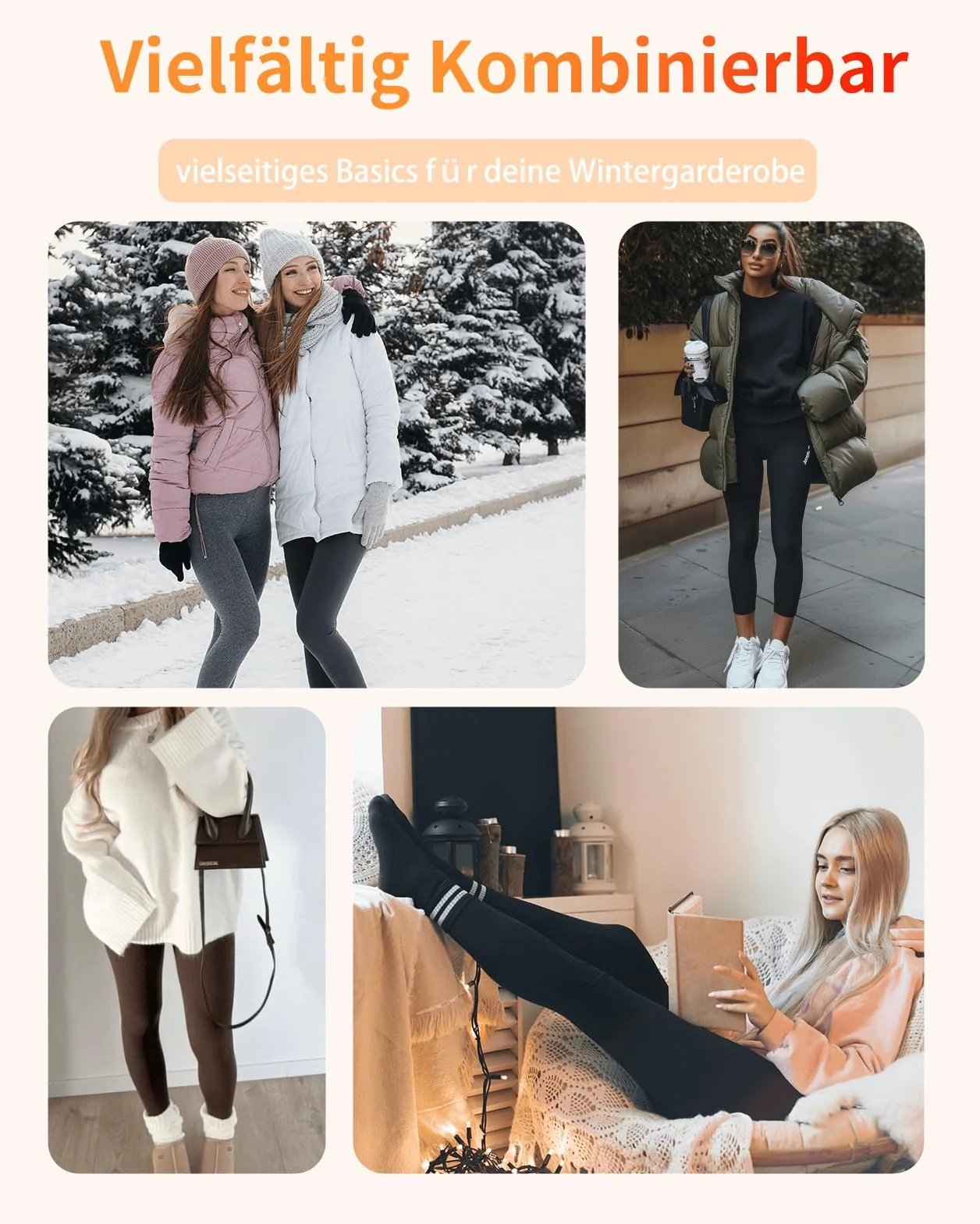 Damskie legginsy termiczne z bawełny, zimowe legginsy polarowe, ciepłe, wygodne