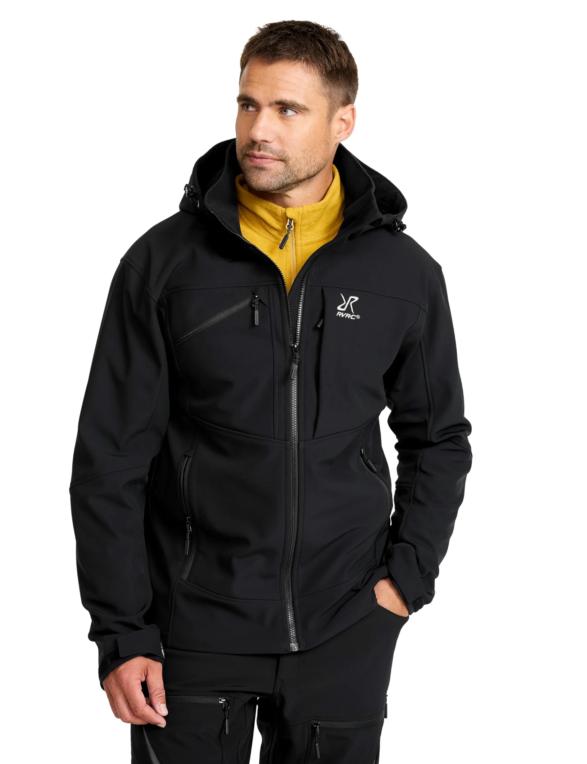 RevolutionRace Hiball Softshell Jacket Męska, Kurtka outdoorowa do wędrówek