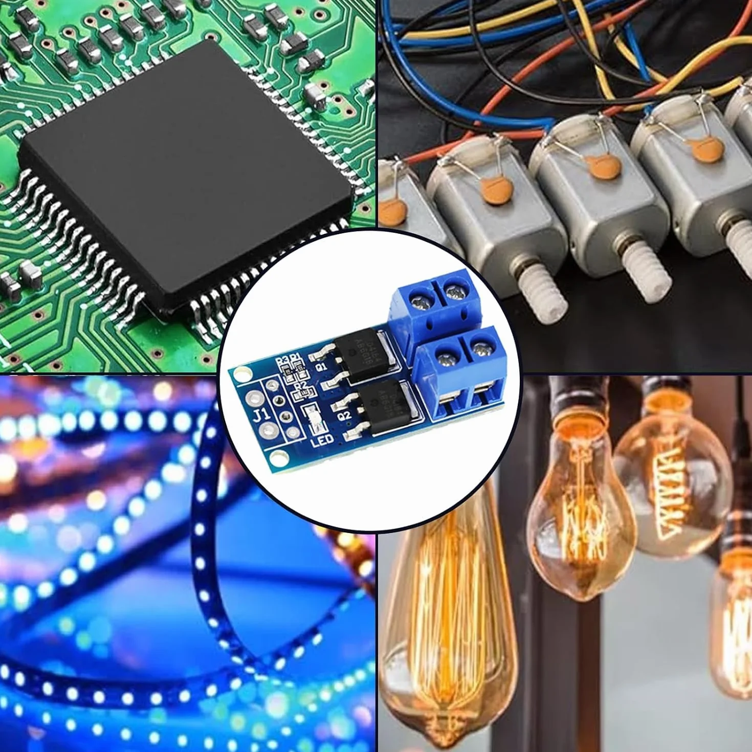 8 szt. DC 5V-36V 400W FET moduł przełącznika wyzwalającego płyta modułu sterowniczego podwójny Mosfet moduł sterownika podwójnej wysokiej mocy moduł sterownika przełączającego regulator PWM panel