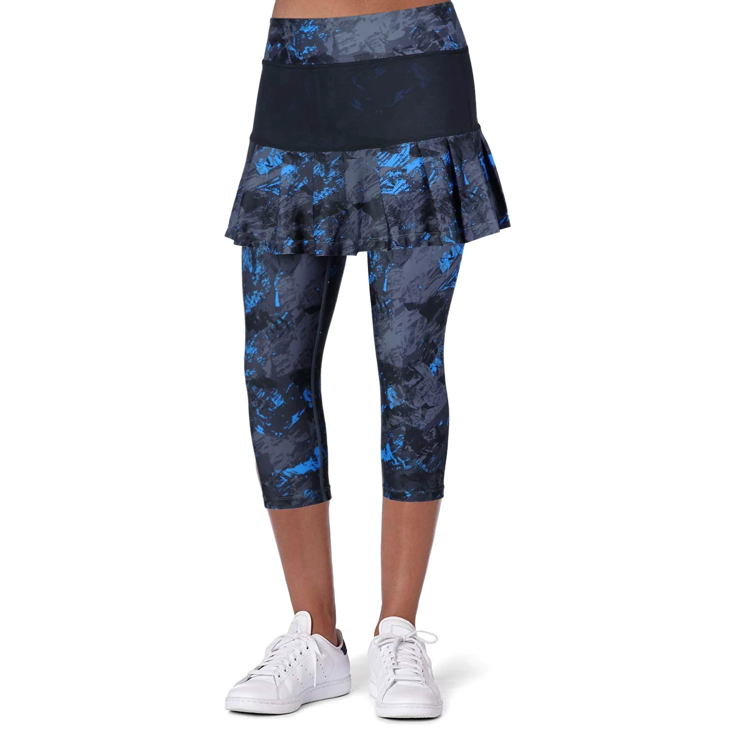 ANIVIVO Damskie legginsy tenisowe spódnice Capri spodnie sportowe