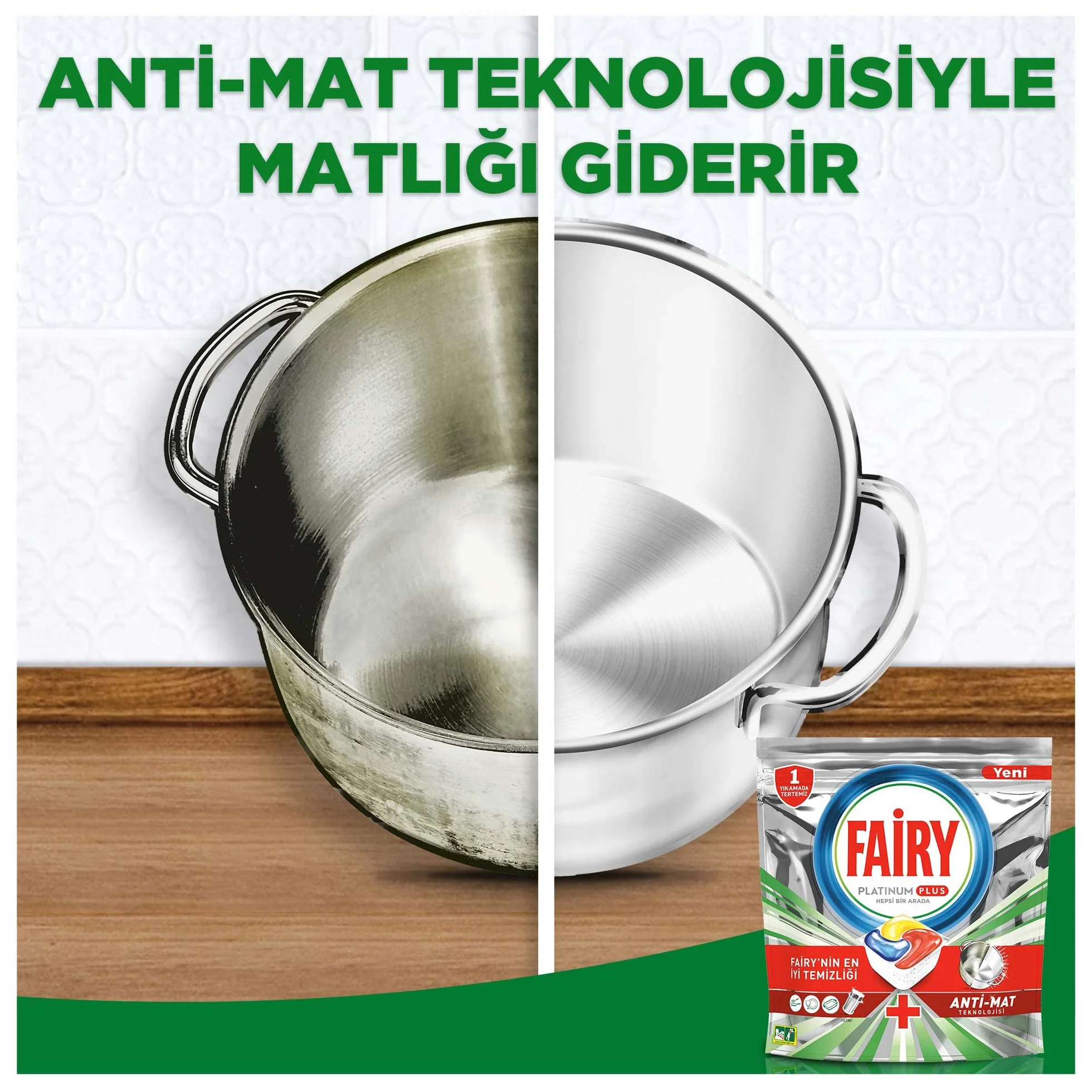 Fairy Platinum Plus All In One, Kapsułki do zmywarki, Lemon, 106 sztuk (2 x 53 szt.), Tabletki czyszczące