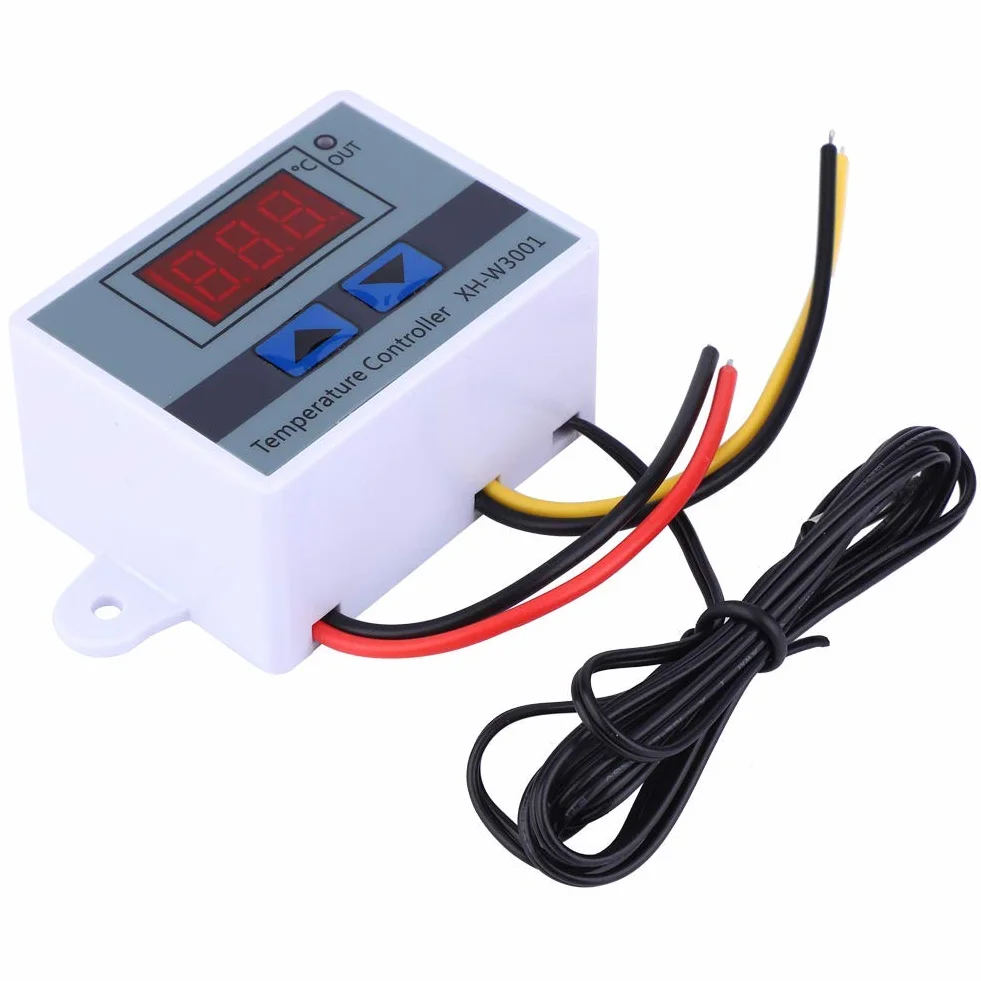 Regulator Temperatury, Dc 12V 120W Moduł Cyfrowego Regulatora Temperatury Led Xh-W3001 Mini Wyłącznik Termostatyczny Z Wodoodporną Sondą Czujnikową