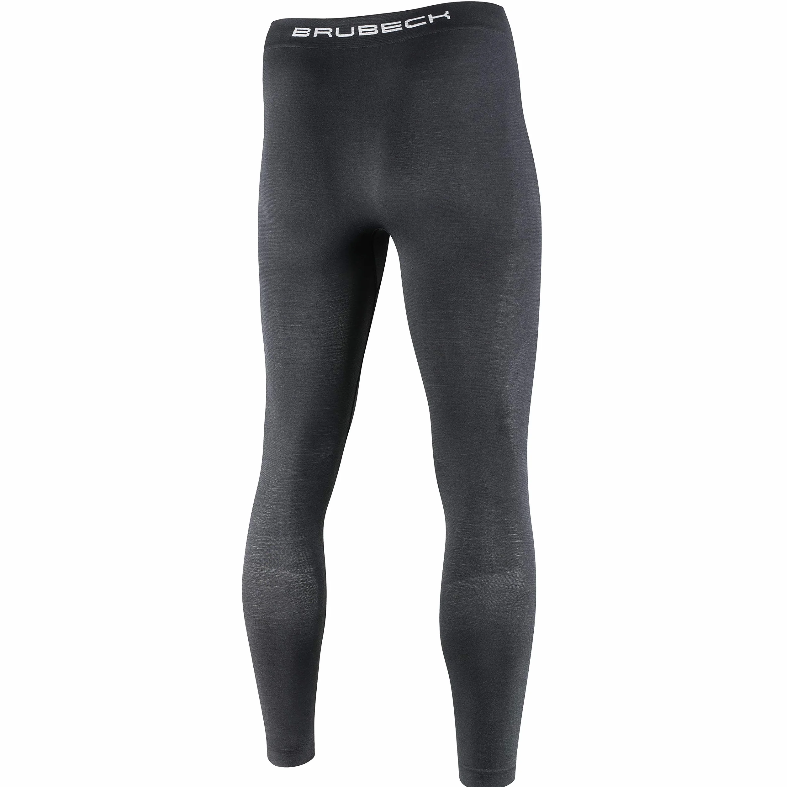 BRUBECK Męskie długie spodnie funkcyjne oddychające | legginsy funkcjonalne bezszwowe | legginsy | bielizna funkcyjna dla mężczyzn 41% wełna merino | rozm. XL | LE10930