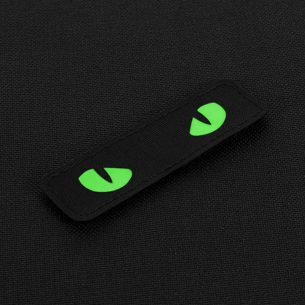 M-Tac Naszywka Cat Eyes Laser Cut, czarny/zielony