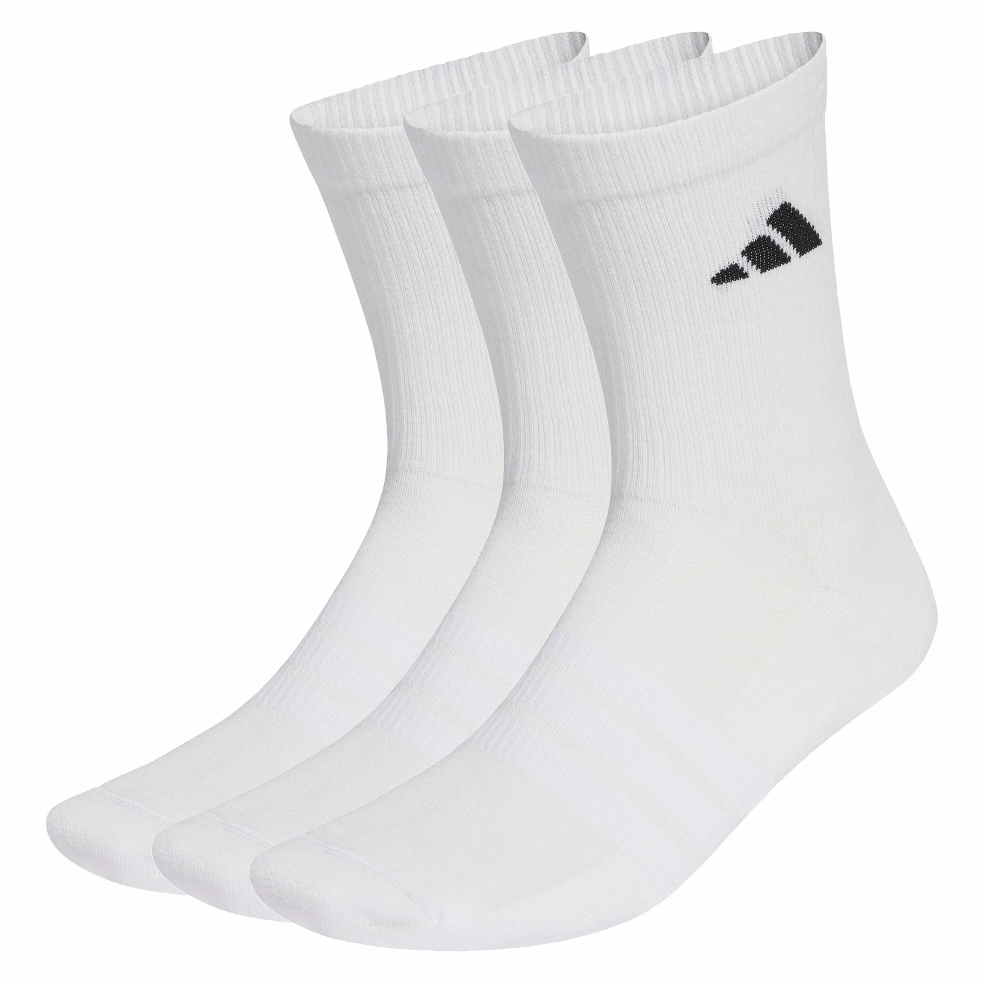 adidas Uniseks Cushioned Sportswear Crew Socks 3 Pair Pack, white/white/black, 37-40