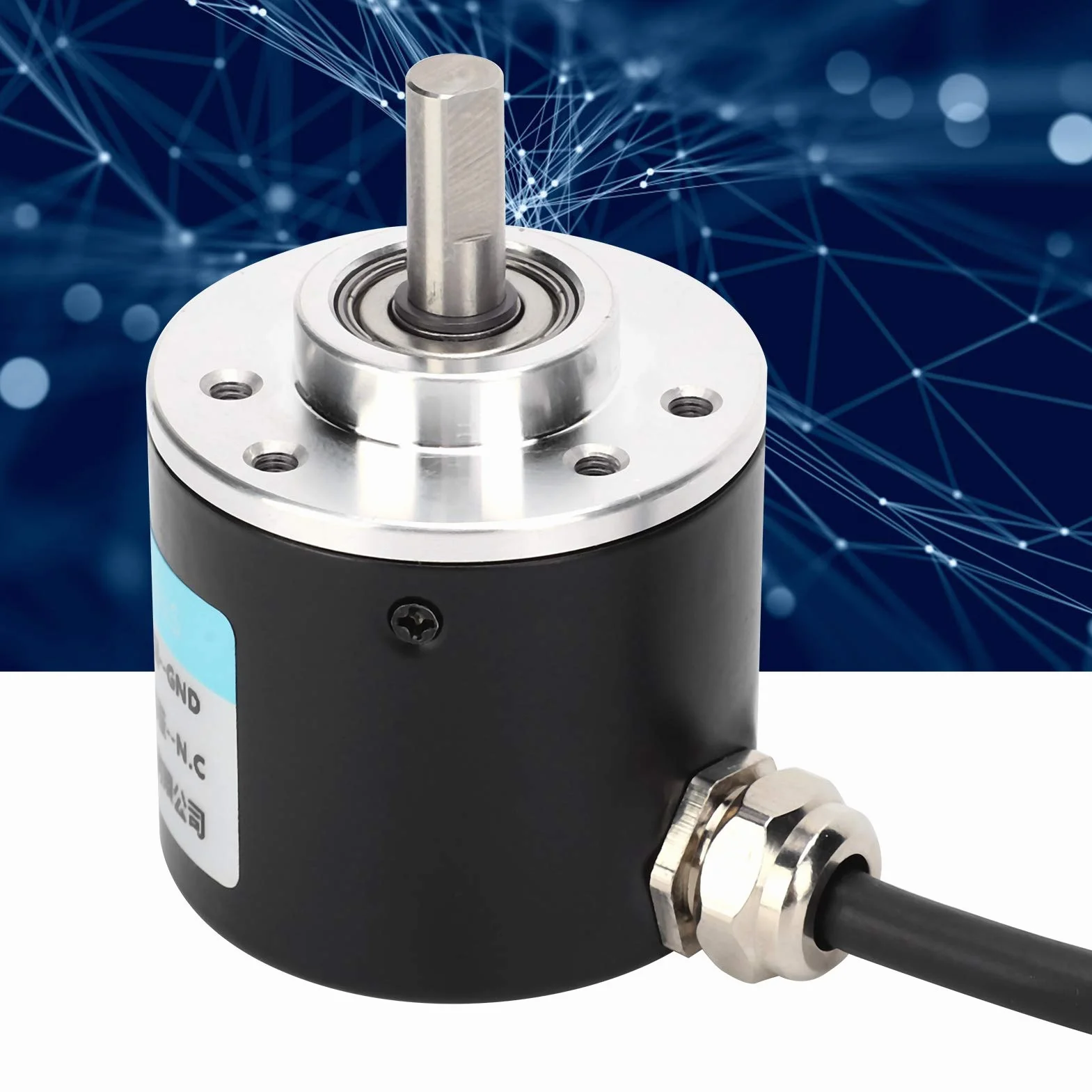 ABZ trzyfazowy enkoder fotoelektryczny DC 5-24 V 3000-6000 obr./min enkoder z masywnym trzonem do pola inżynierii automatycznej (500 HZ)