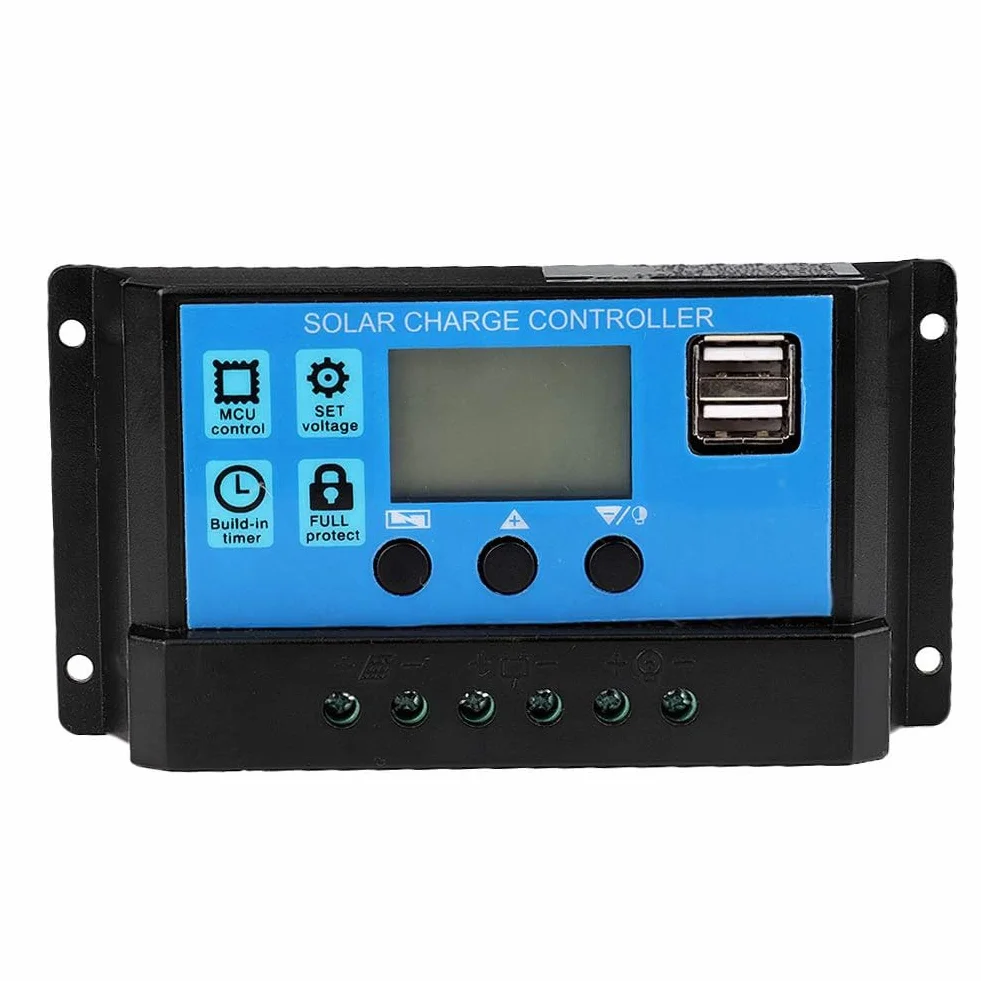Automatyczny regulator ładowania słonecznego Sterownik PWM, 60A/50A/40A/30A/20A/10A 12V 24V Autofokus Śledzenie Regulator panelu słonecznego (40A)