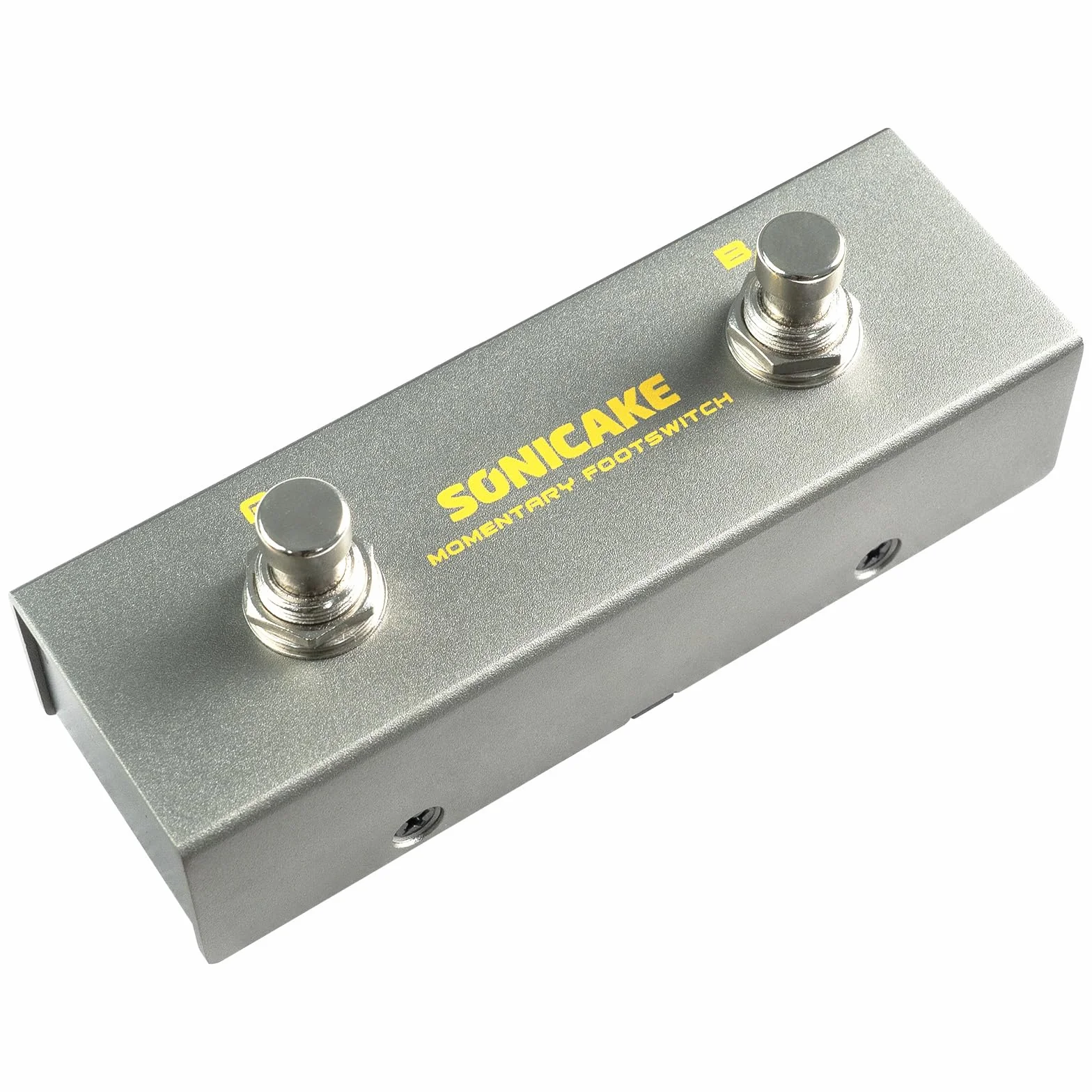 SONICAKE Podwójny przełącznik nożny do gitary 6,35 mm chwilowy mini przełącznik nożny gitarowy z kablem TRS