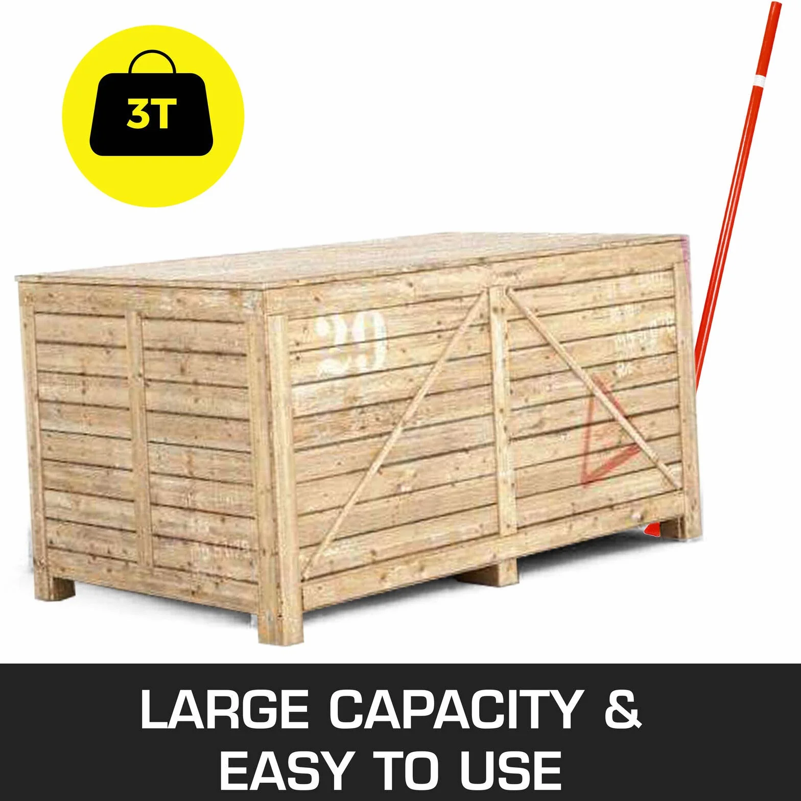 VEVOR Dźwignia z rolkami 150 cm długość uchwytu dźwignia koła maks. nośność do 3 ton, narzędzie podnoszące ze stali węglowej, idealne do metalurgii, budowy samochodów, budowy maszyn