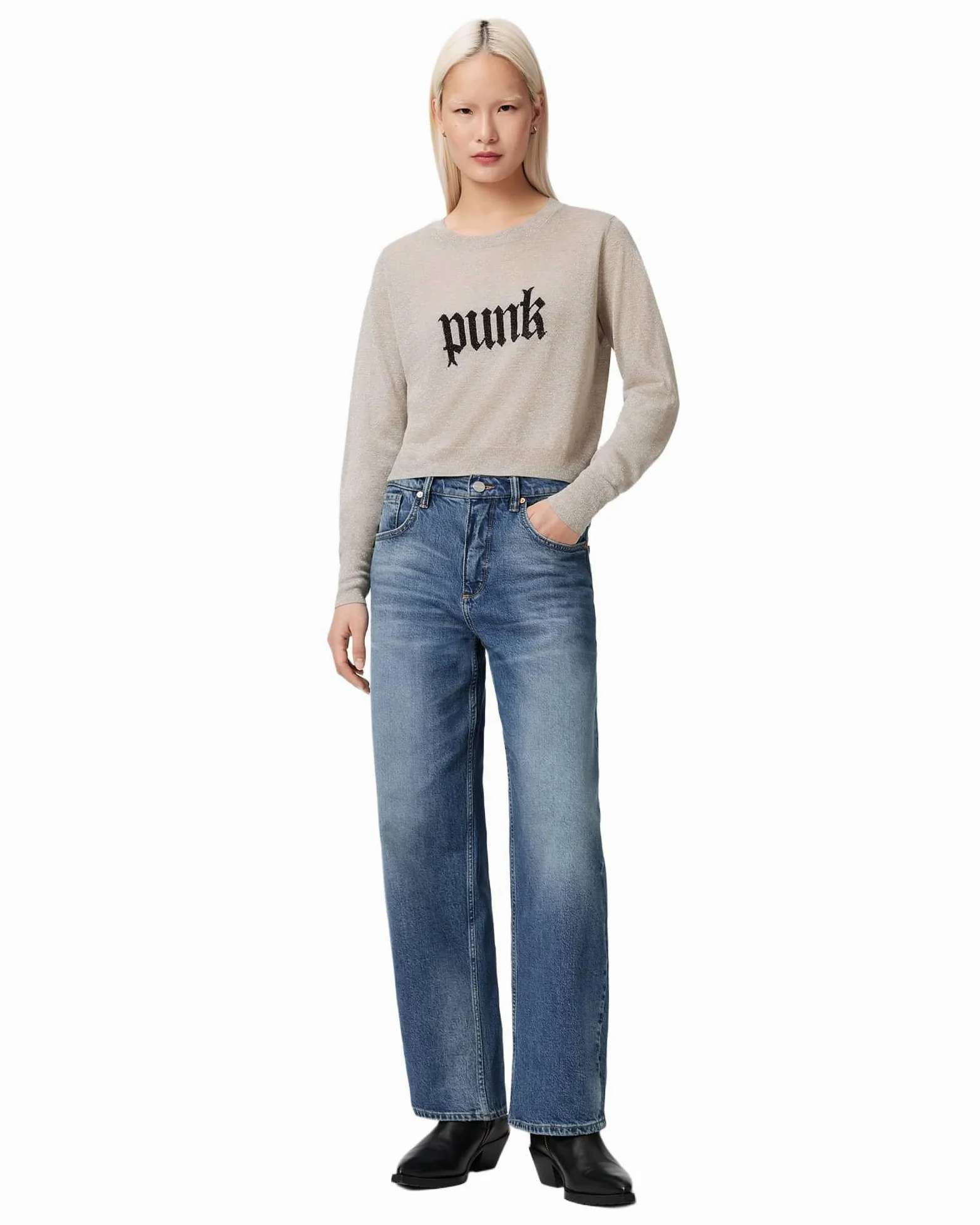 AllSaints Sweter Kobiety Deetz Jumper