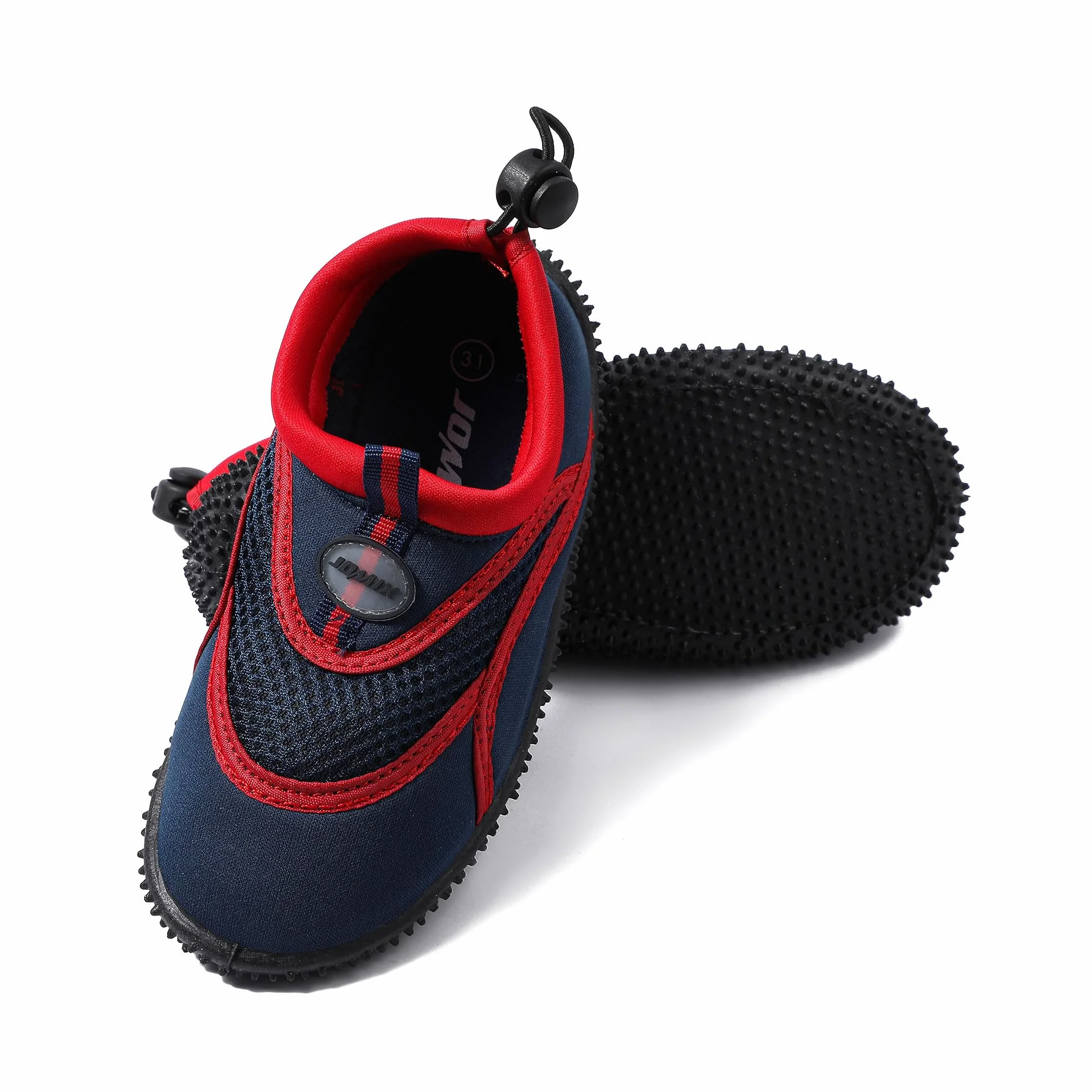 JOMIX Letnie buty do wody, dla dzieci, buty plażowe, buty do wody, dla chłopców i dziewczynek, płaskie buty do pływania, surfowania, boso, na plażę, basen