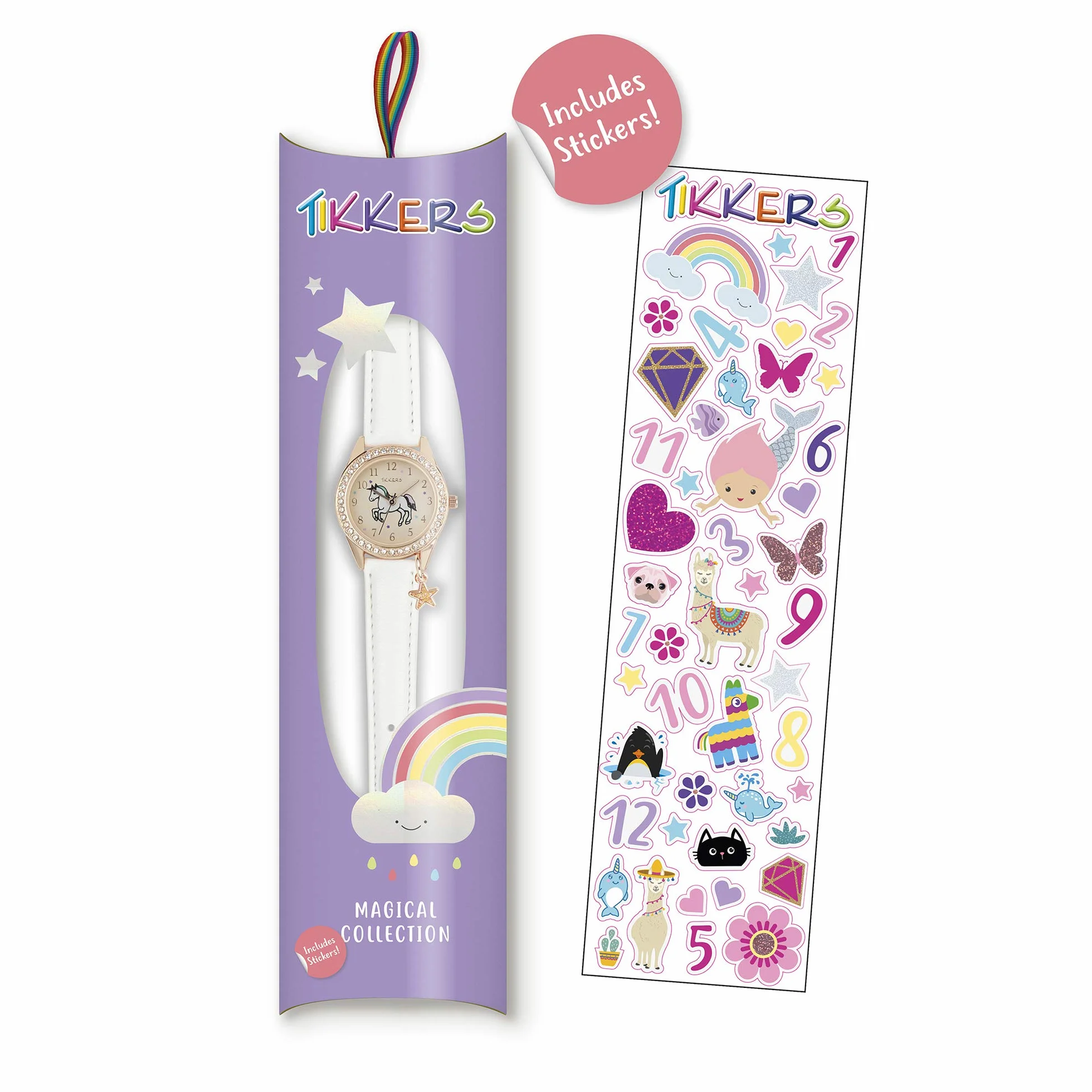 Tikkers Unisex dziecięcy analogowy klasyczny zegarek kwarcowy z paskiem PU TK0171, biały, pasek