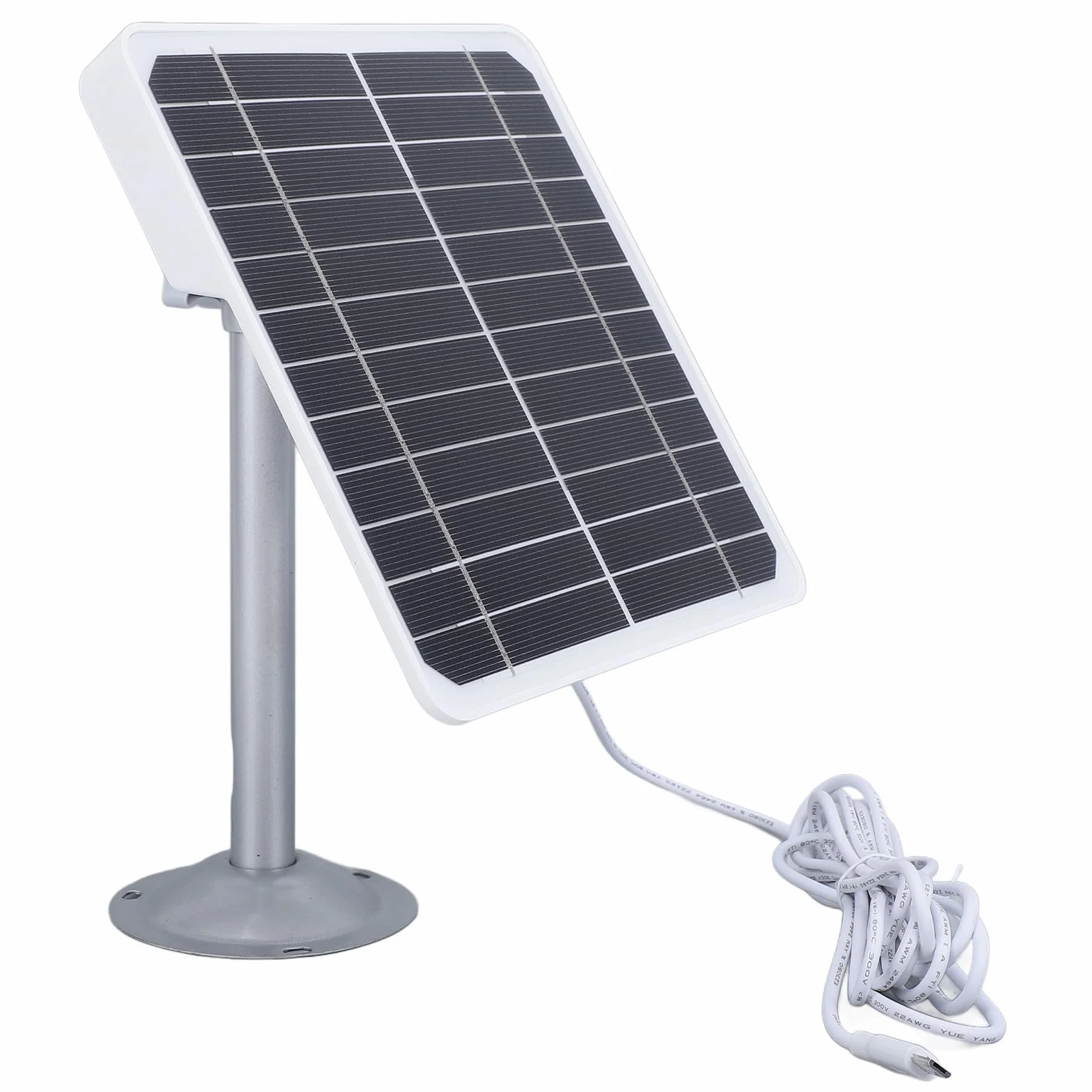 Panel słoneczny do kamery bezpieczeństwa, panel słoneczny USB, 20 W, 5 V, kamera o wysokiej wydajności, monokrystaliczna kamera panelowa USB, panel słoneczny do domu, na zewnątrz