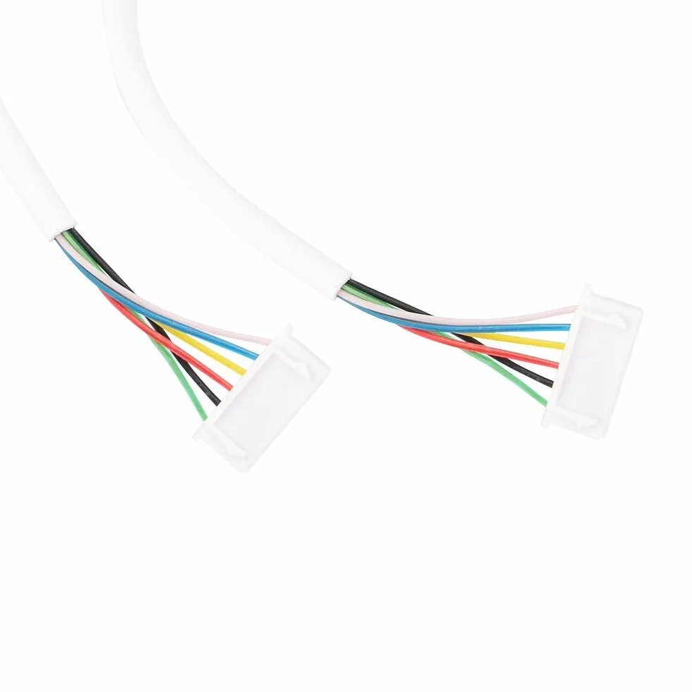 6-żyłowy kabel 5 m, 6-żyłowy przewód dzwonka, okrągły elastyczny przewód miedziany do wideodomofonu, 0,3 mm², 5 m, biały