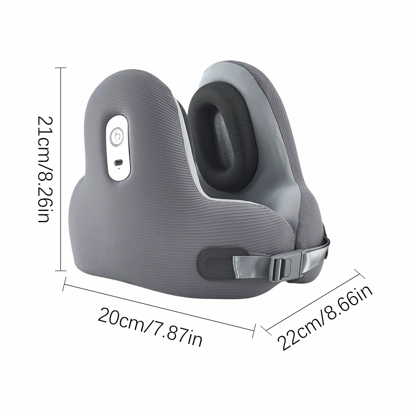 Poduszka podróżna pod kark – poduszka do spania na kark w podróży – ergonomiczna poduszka z bezprzewodowym zestawem słuchawkowym dla kobiet mężczyzn dzieci do studia podróżnego śpiących na pociągu