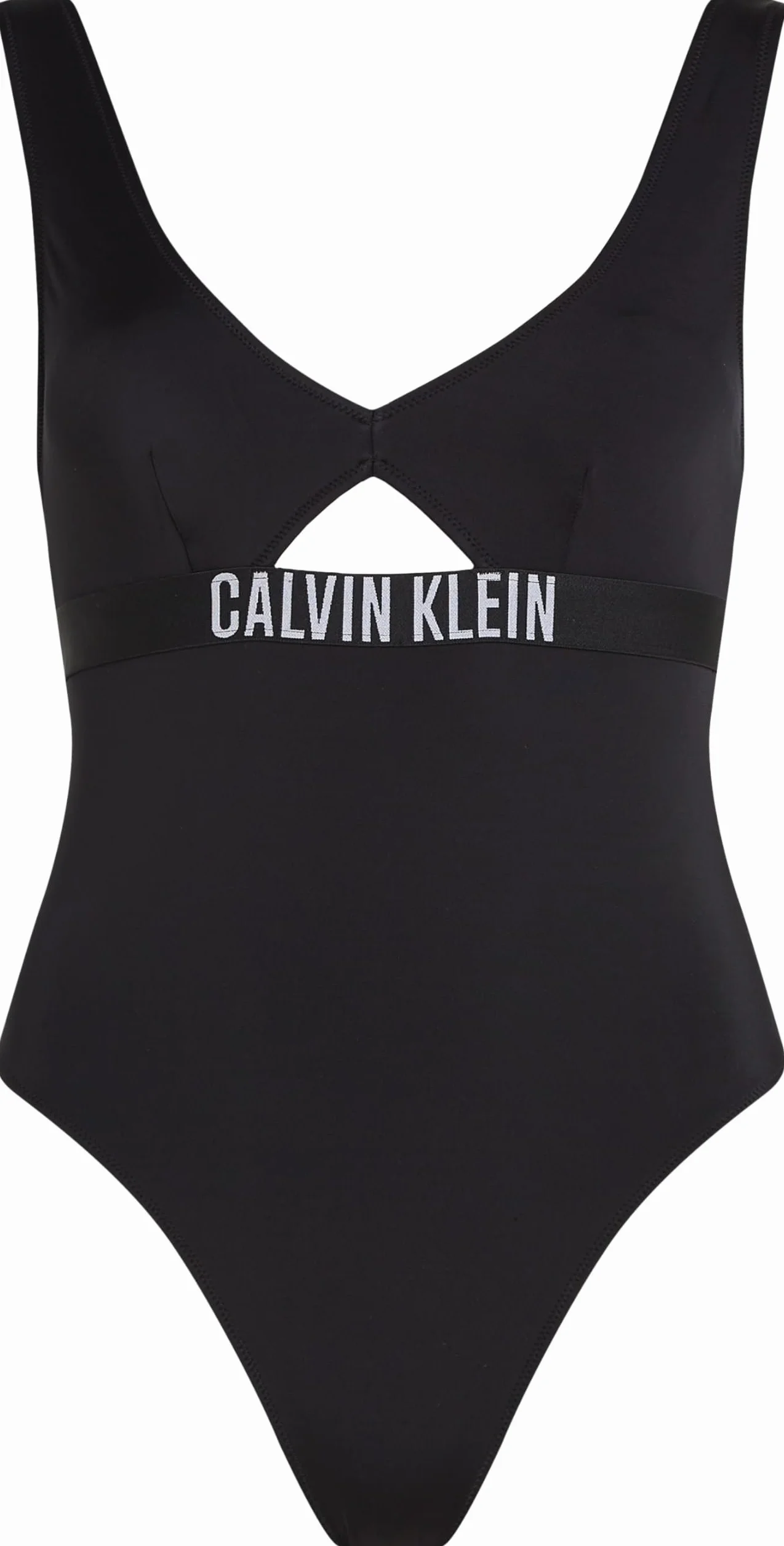 Calvin Klein Damski strój kąpielowy bez pleców Czarny L