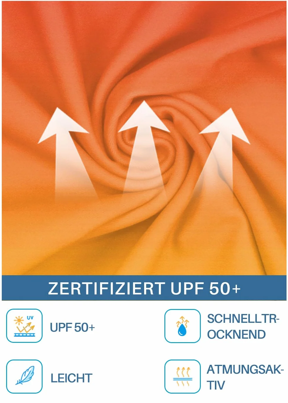 BesserBay Koszulka chłopięca UV z długim rękawem z kapturem UPF50+ Rashguard dzieci 120-160