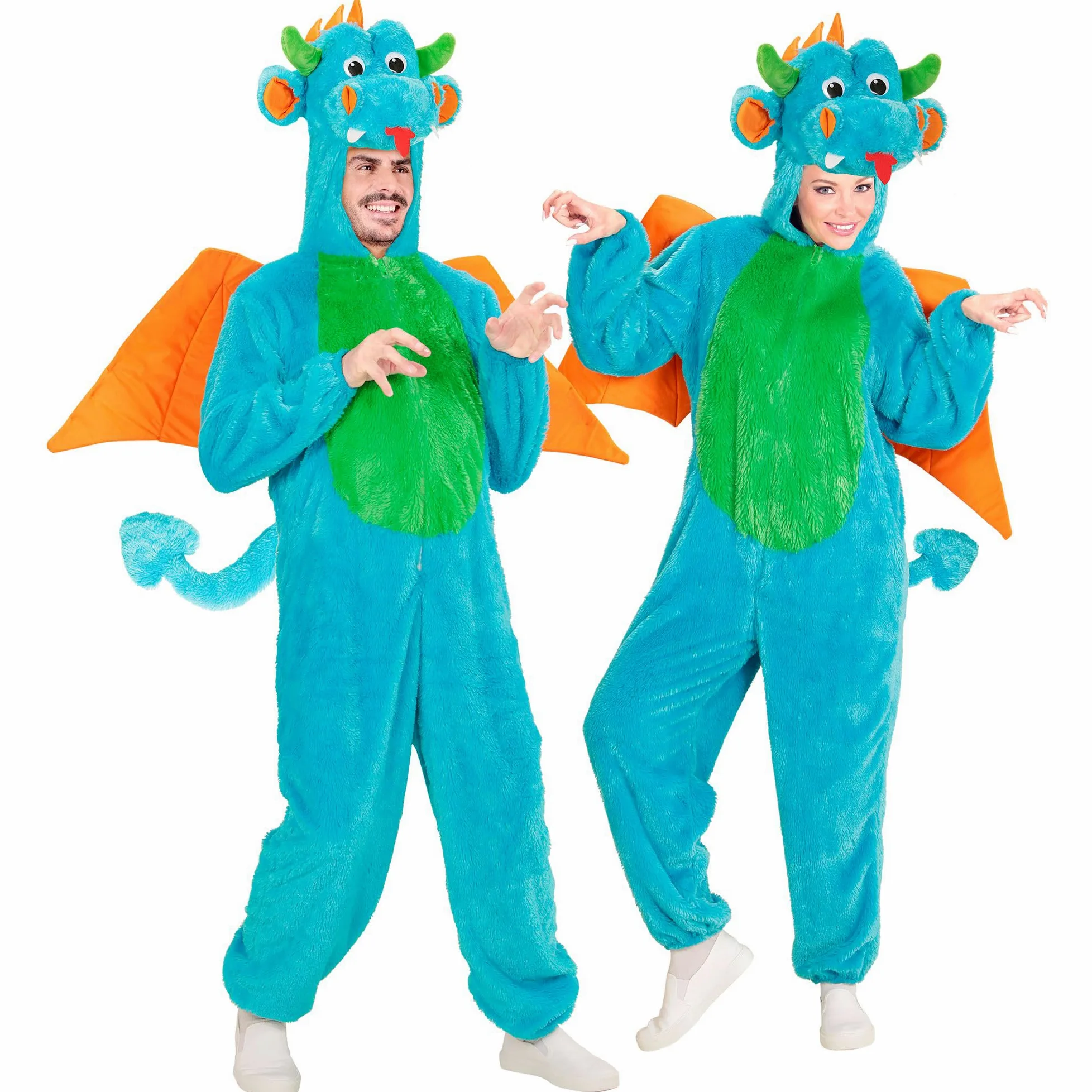 W WIDMANN MILANO Party Fashion - kostium smoka, kombinezon, kostium zwierzęcy, dinozaur, na karnawał