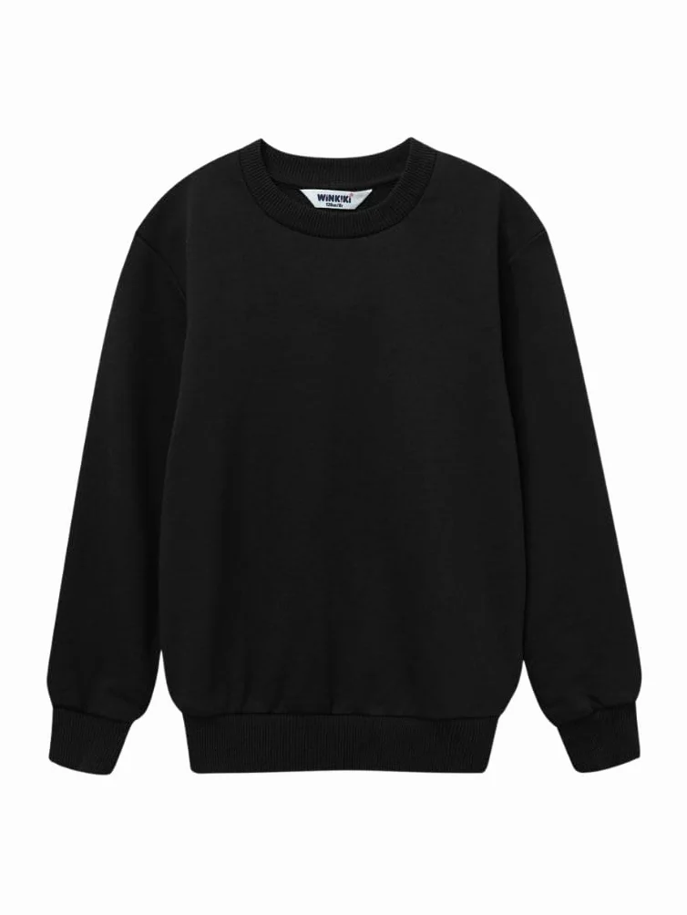 Dziecięcy sweter dla nastolatków, unisex, dla chłopców i dziewczynek, z wysokiej jakości bawełny