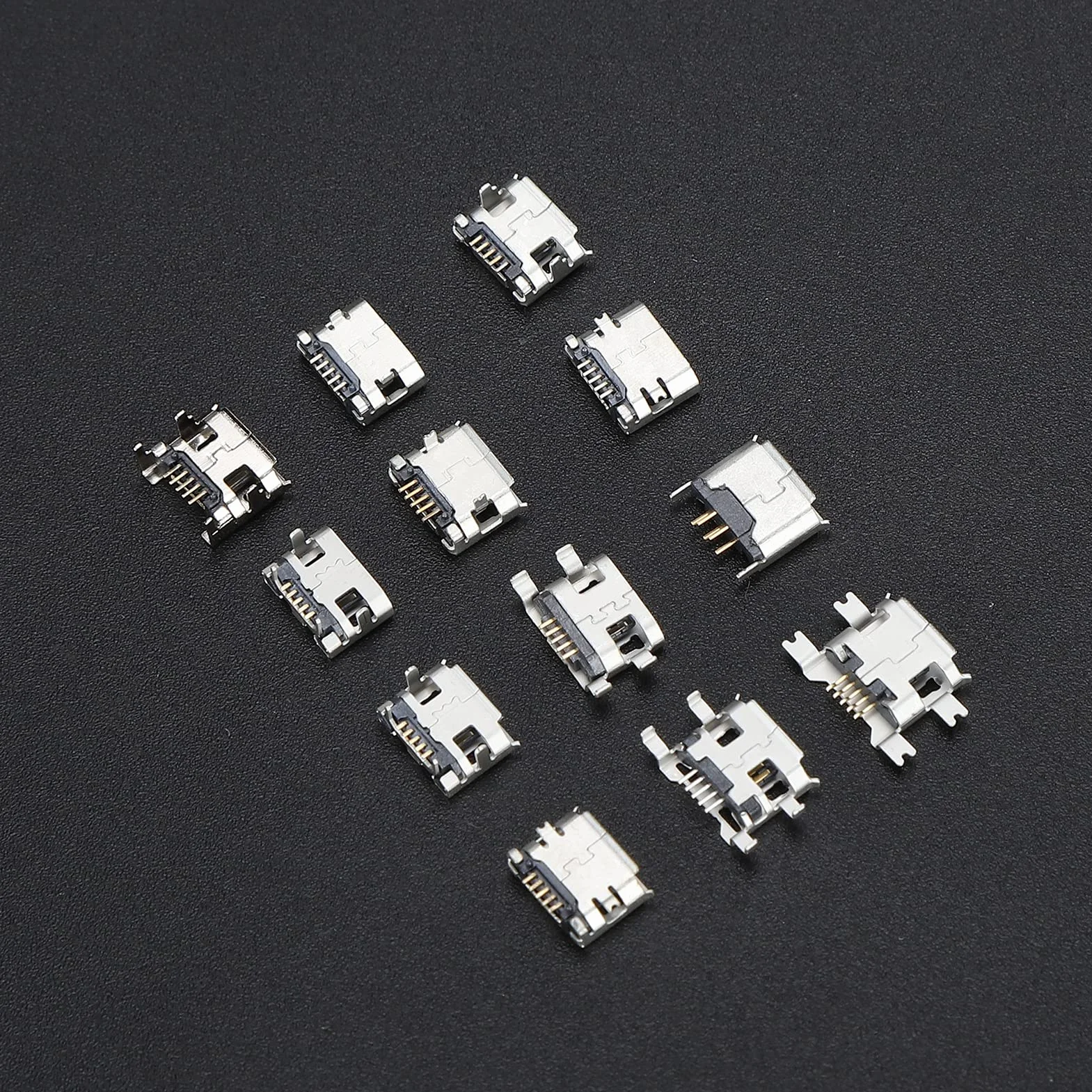 Shanrya Port Micro Usb, 60 szt. Złącze Micro USB Mini do złącza USB SMD