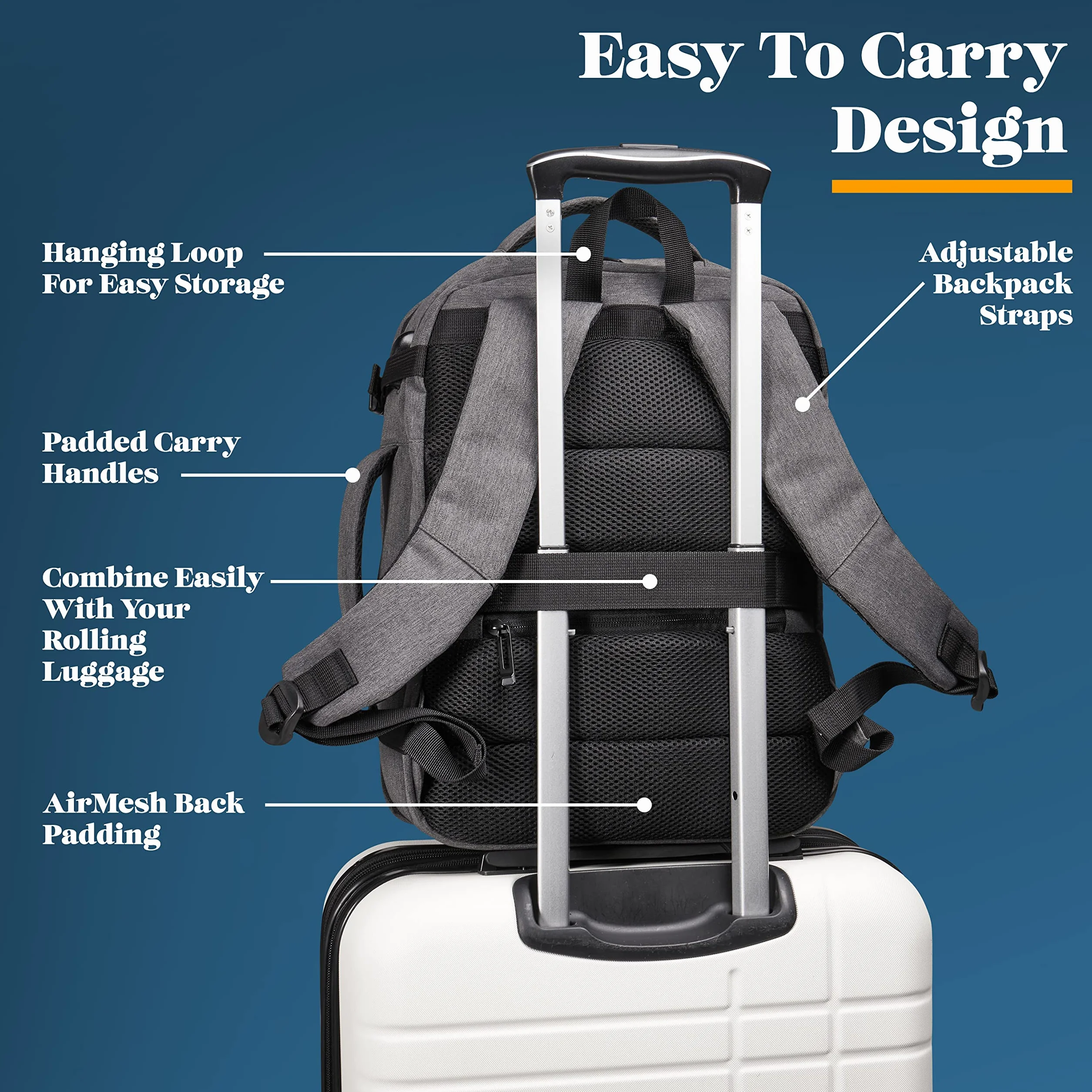 Cabin Max Svalbard Torba kabinowa 40 x 30 x 20 cm pasuje do Wizz Air i Easyjet Szary