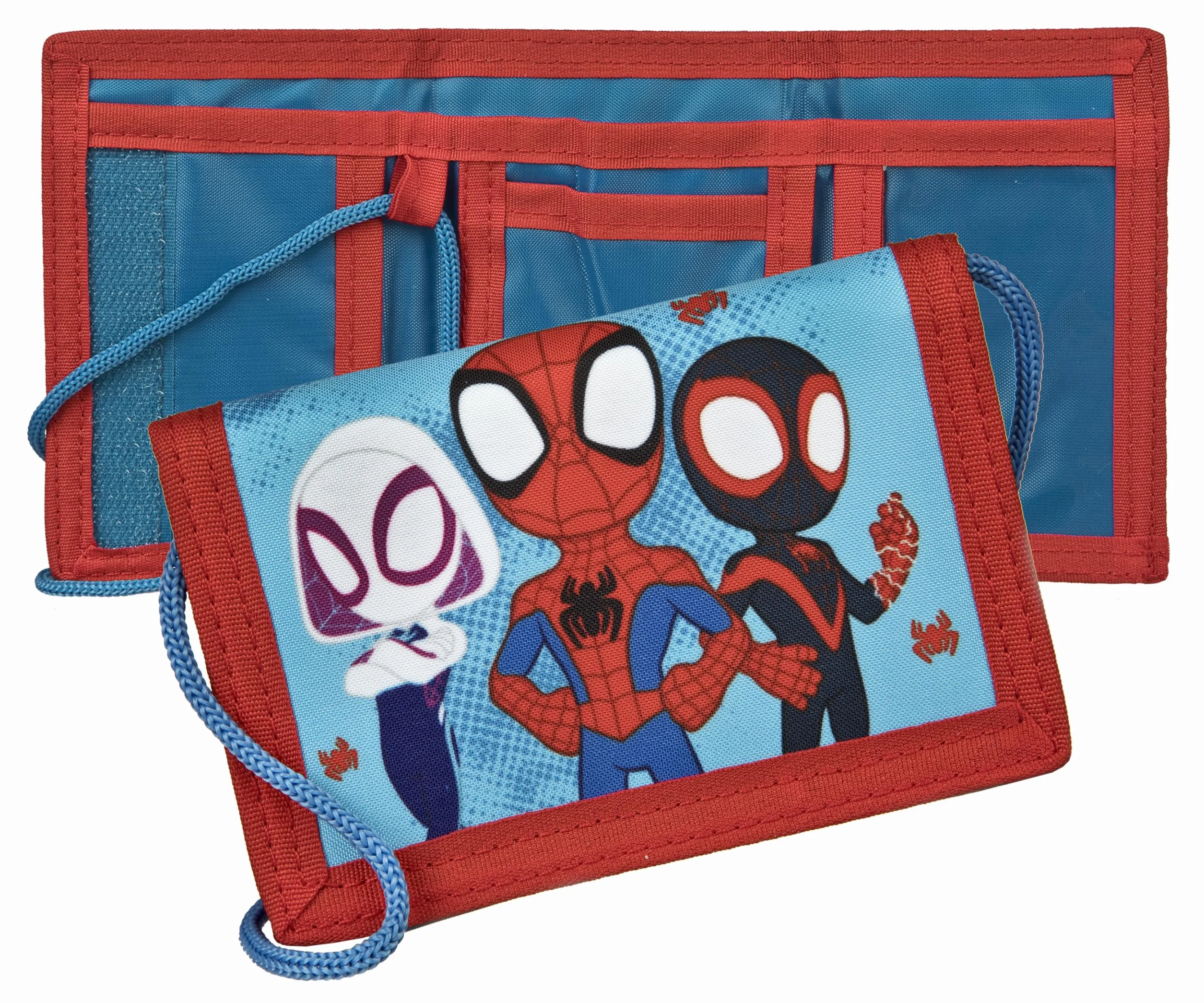 Undercover Spidey portfel dla dzieci 8x13 cm kieszeń na piersi niebieski Klasyczny