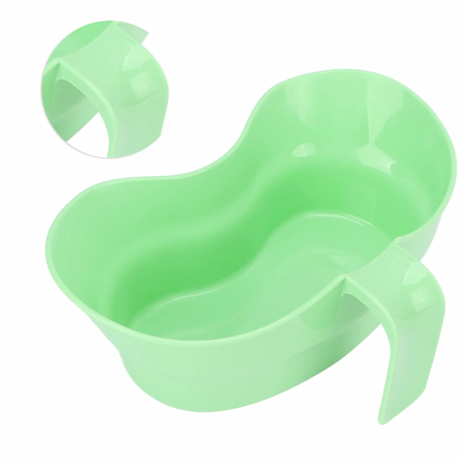 Miska w Kształcie Nerki z Miską Vomit Basin, Solidna Plastikowa Miska do Wymiotów dla Starszych Obłożnie Chorych, Tacka na Kubki do Wymiotów z Uchwytem Grube Tworzywo Odporne na Ciepło