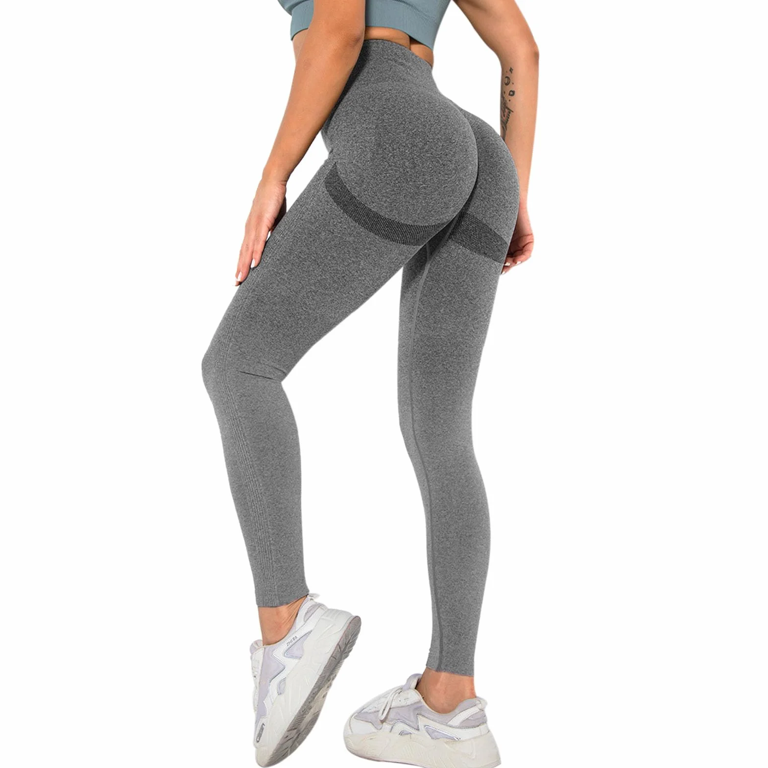 Damskie legginsy sportowe push-up wysokim stanem spodnie siłownię treningowe kontrola brzucha matowe jogi fitness pilates