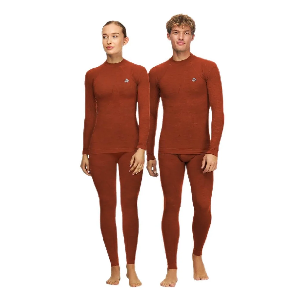 Alpinus Bielizna termoaktywna unisex Set Merino Aoraki pomarańczowe GT11910