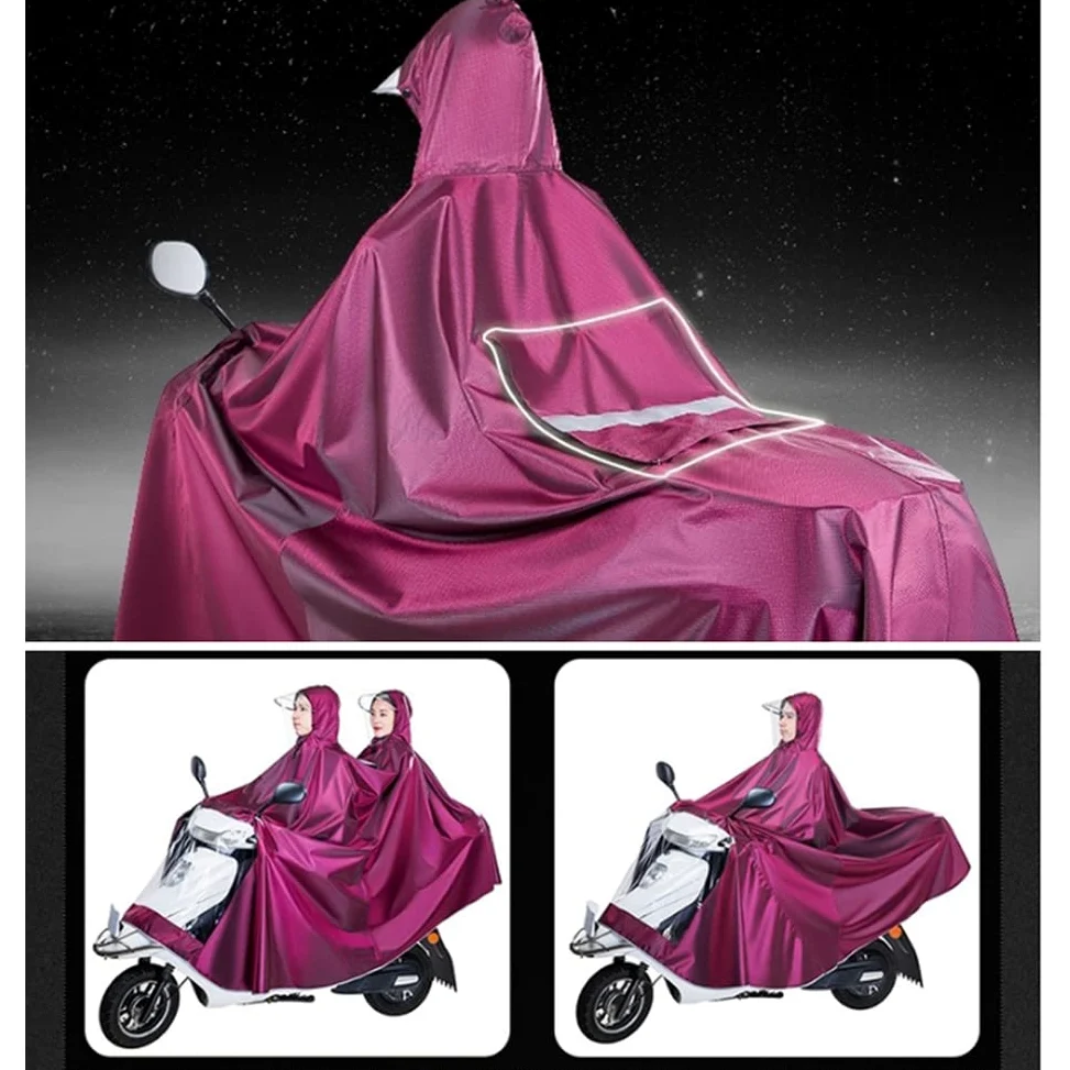 Poncho motocyklowe męskie damskie peleryna przeciwdeszczowa na rowerze Poncho z kapturem wiatroszczelny płaszcz przeciwdeszczowy pokrowiec na hulajnogę