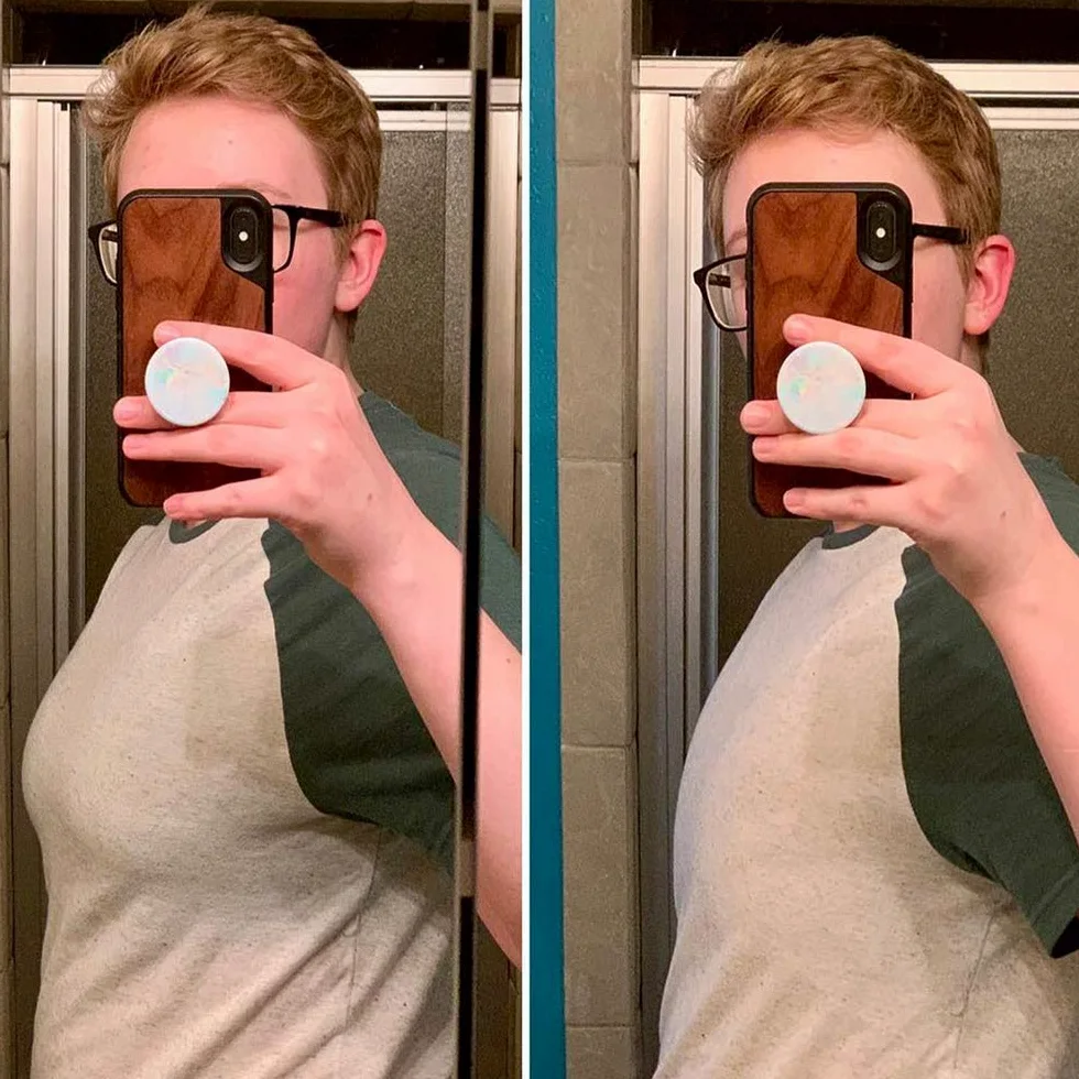 XUJI Tomboy Cheat Binder Oddychająca bawełna z gumką zespołu dla damskiego transgendu FTM