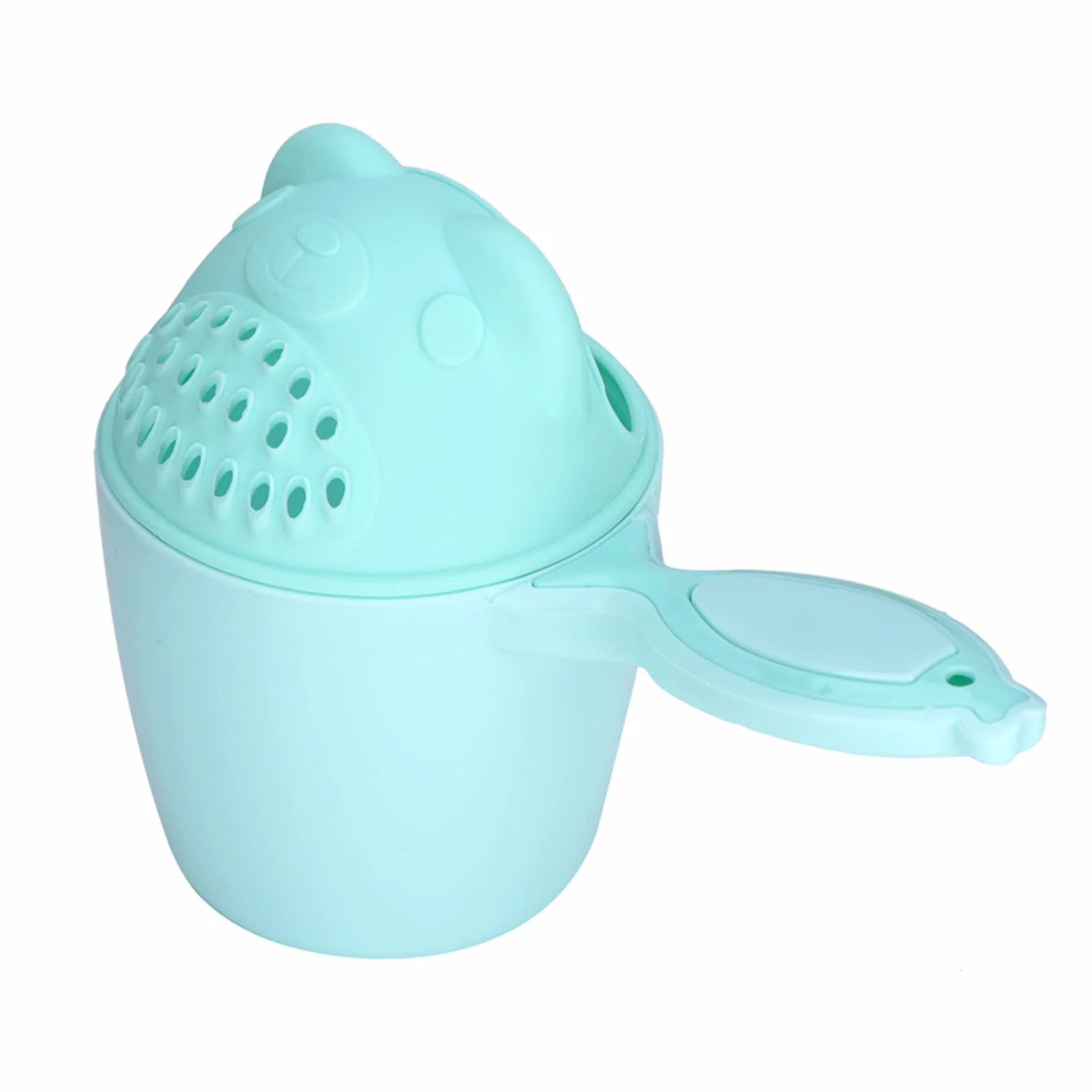 Kubek do Płukania Kąpieli Kubek do Szamponu dla Niemowląt Cute Kid Wash Hair Bathing Flusher Protection Eye (zielony) (Zielony)