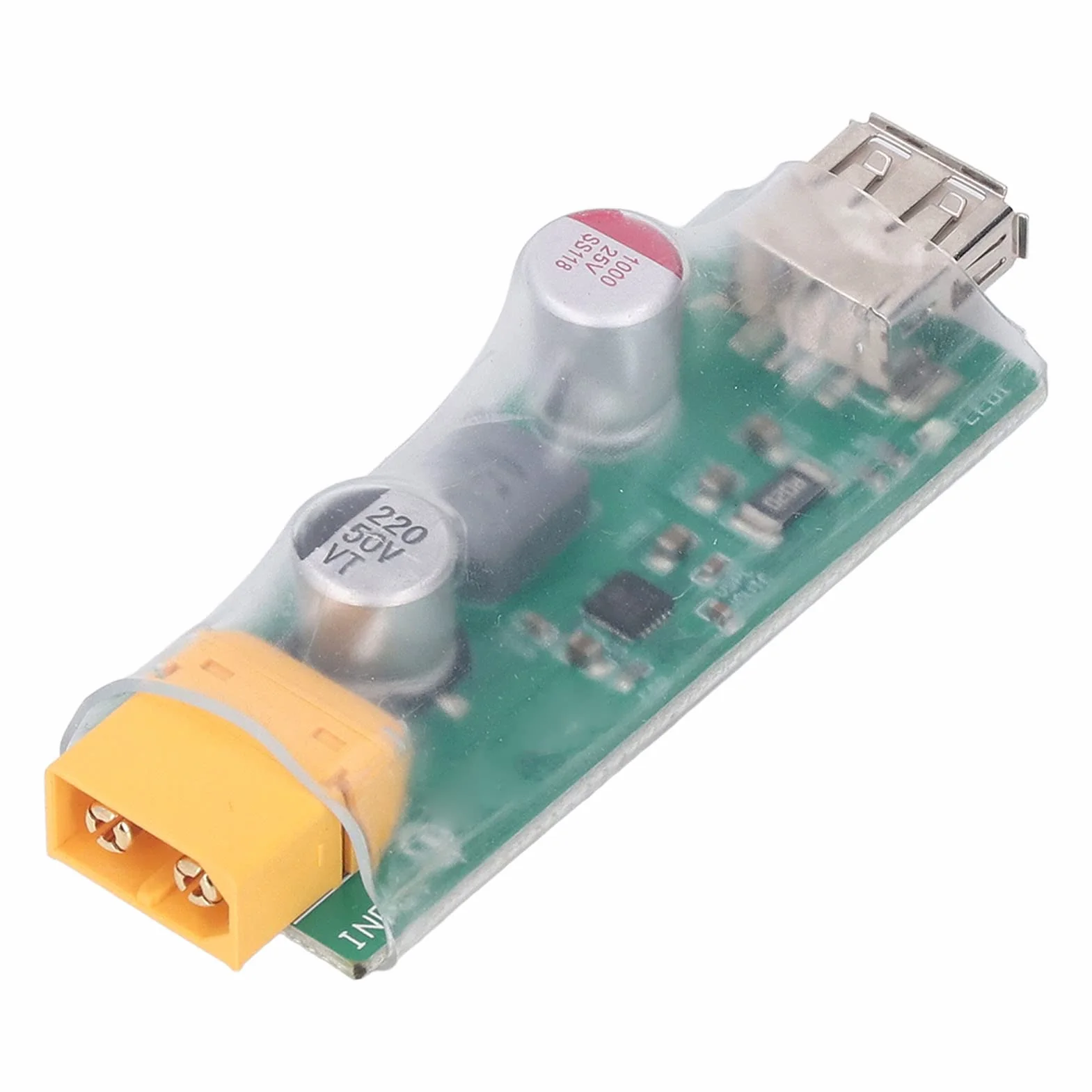 Konwerter ładowania XT60 na USB Multi Protection Round Hole3 Interfejsy Plug and Play Materiał PCB Moduł Konwersji ładowania USB dla Prawie Wszystkich urządzeń Elektronicznych