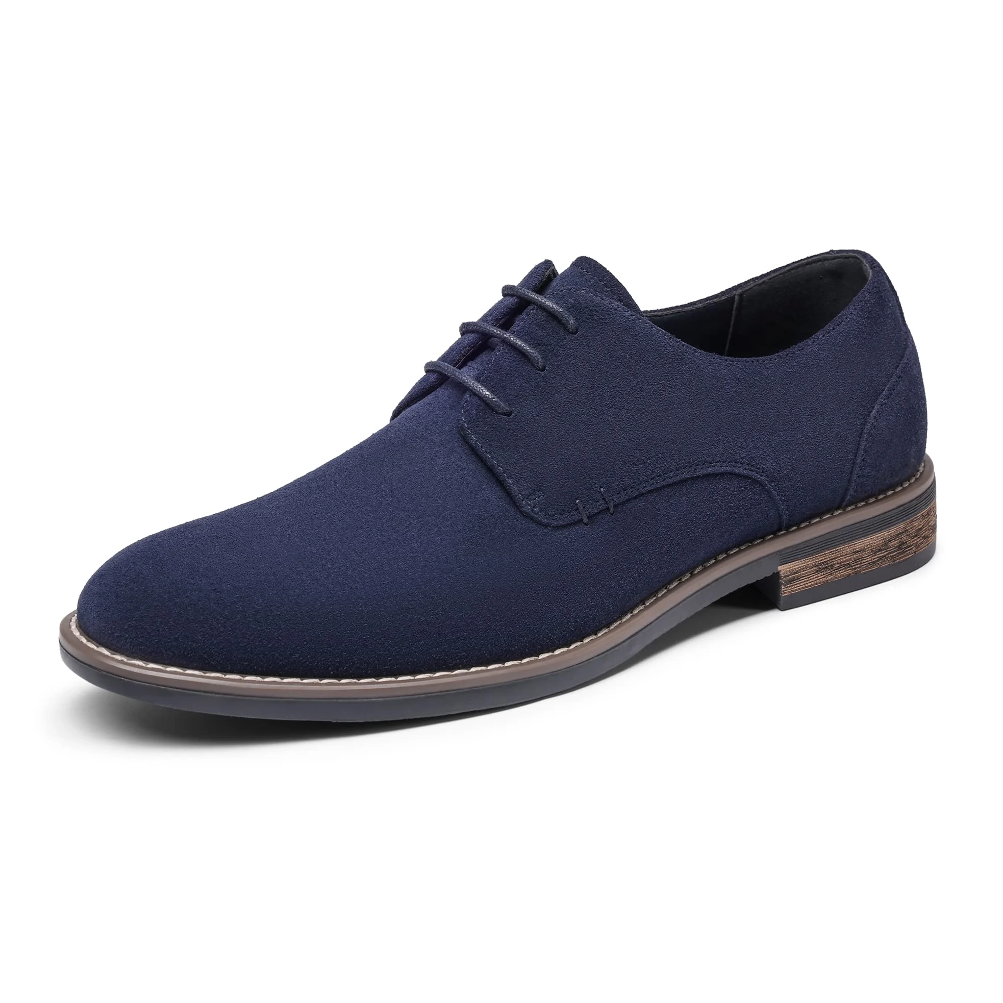 Bruno Marc Męskie buty garniturowe, zamszowe, sznurowane, klasyczne buty biznesowe, Derby, formalne, biznesowe, na co dzień