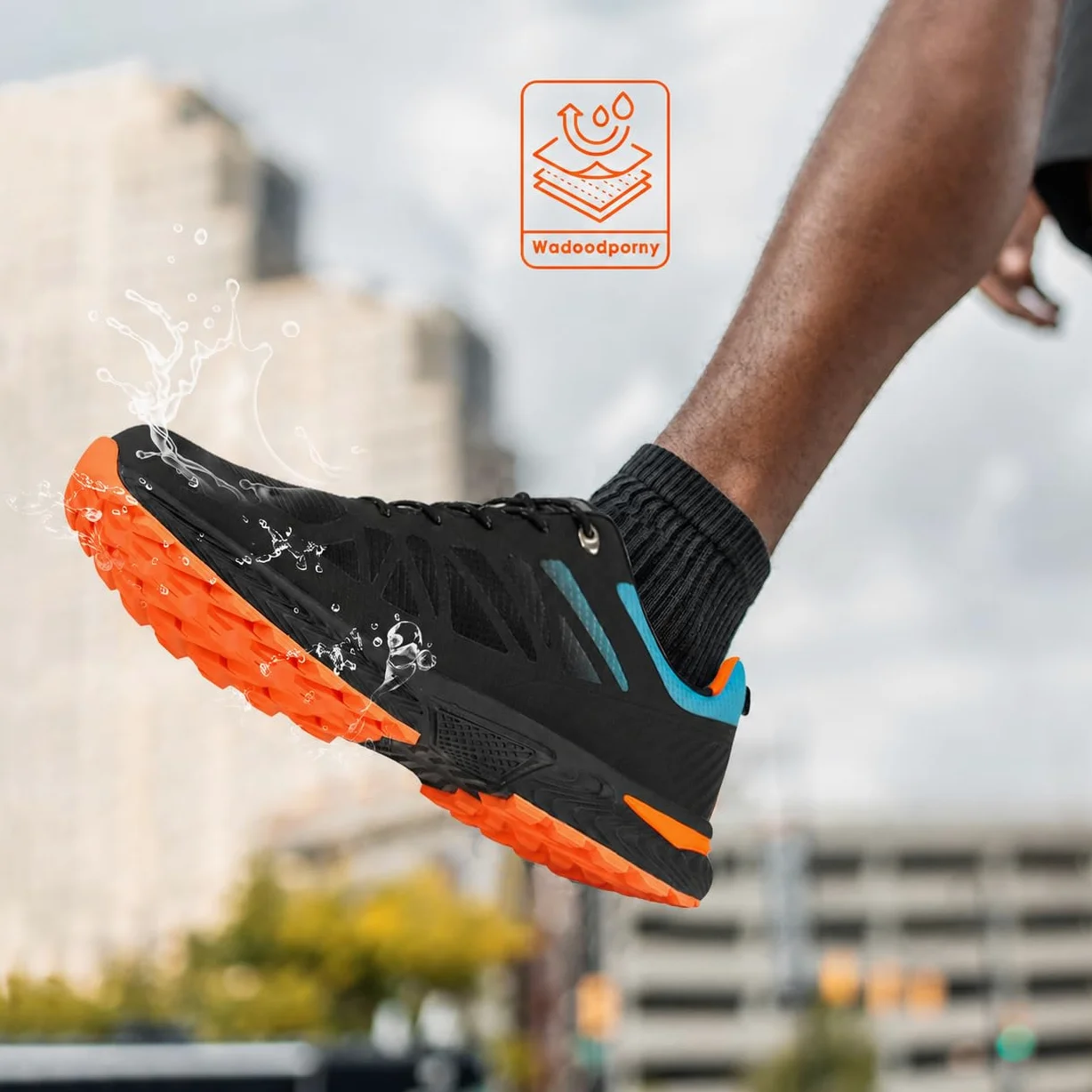 Hawkwell Męskie Buty do Biegania w Terenie Trailowe Outdoorowe Duże Rozmiary 47-53