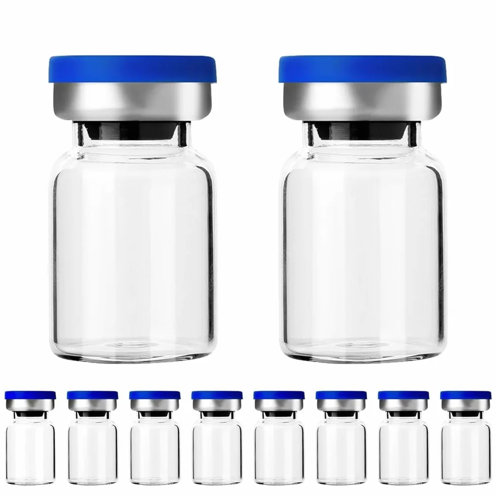 Sterylne puste fiolki z samoregenerującym się portem wtryskowym, z aluminiową plastikową nasadką, zamknięte puste fiolki (5 ml 10 .)