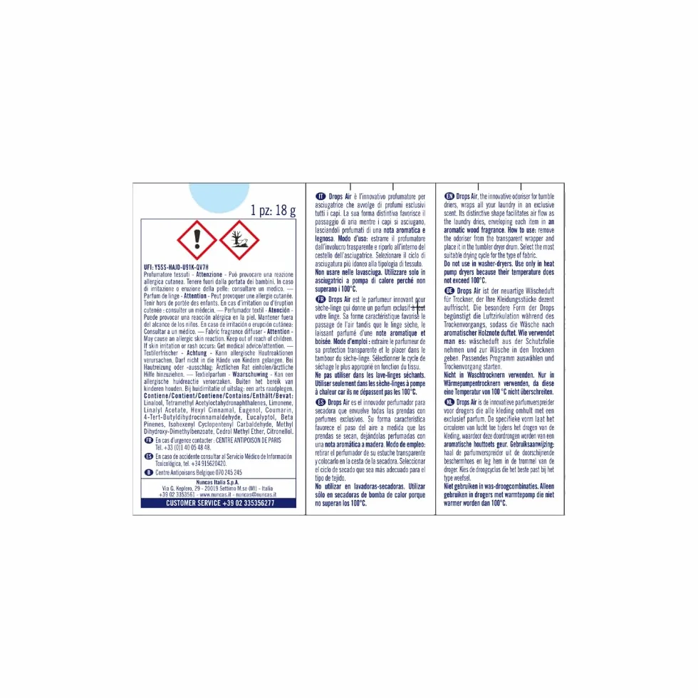 Nuncas Italia S.P.A. Drops Air Garden – 29 ml