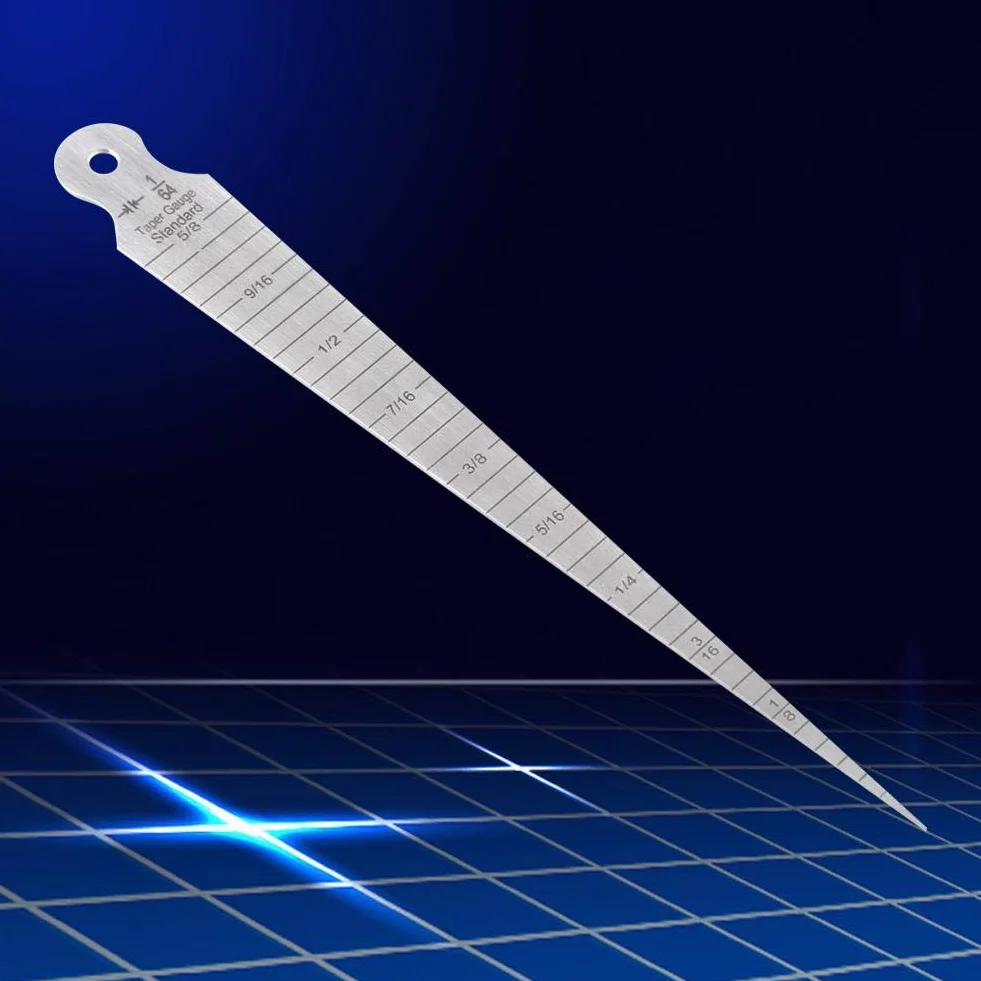 Akozon Feeler Taper Linijka 1-15mm Stożek ze stali nierdzewnej Skala otwarcia Otwór klinowy Otwór pomiarowy Metryczny/Imperialny