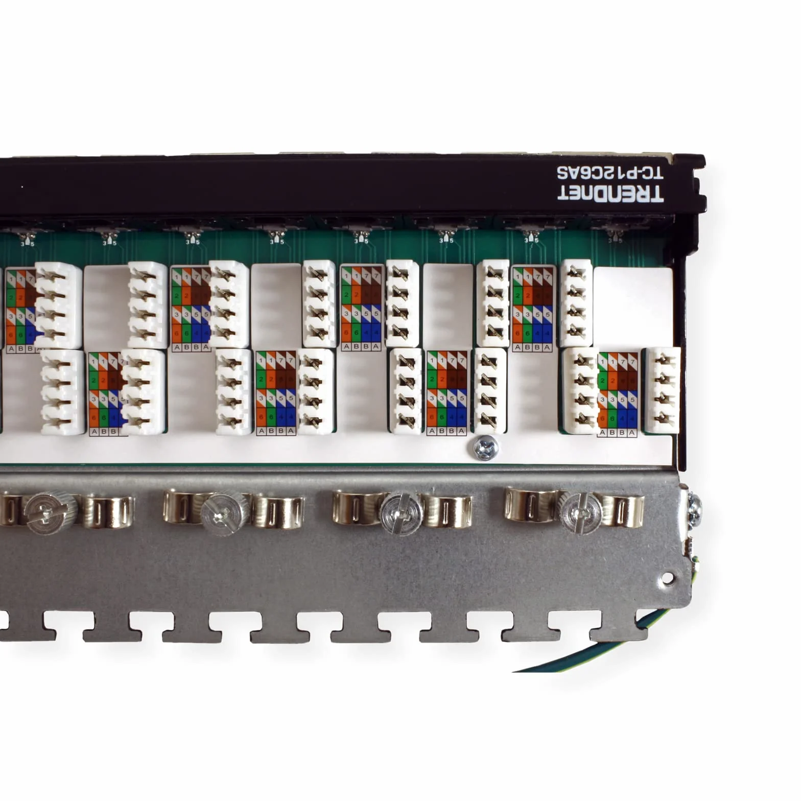 TRENDnet TC-P12C6AS panel krosowy 12-portowy Cat6a ekranowany, do montażu na ścianie